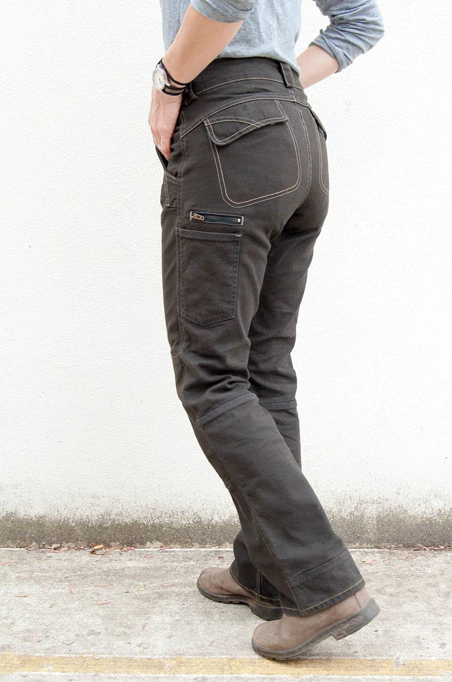 Dovetail Workwear Women's Relaxed Fit Cargo Pants with 10 Functional Pockets - Durable & Comfortable for Construction, Landscaping & Outdoor Work
