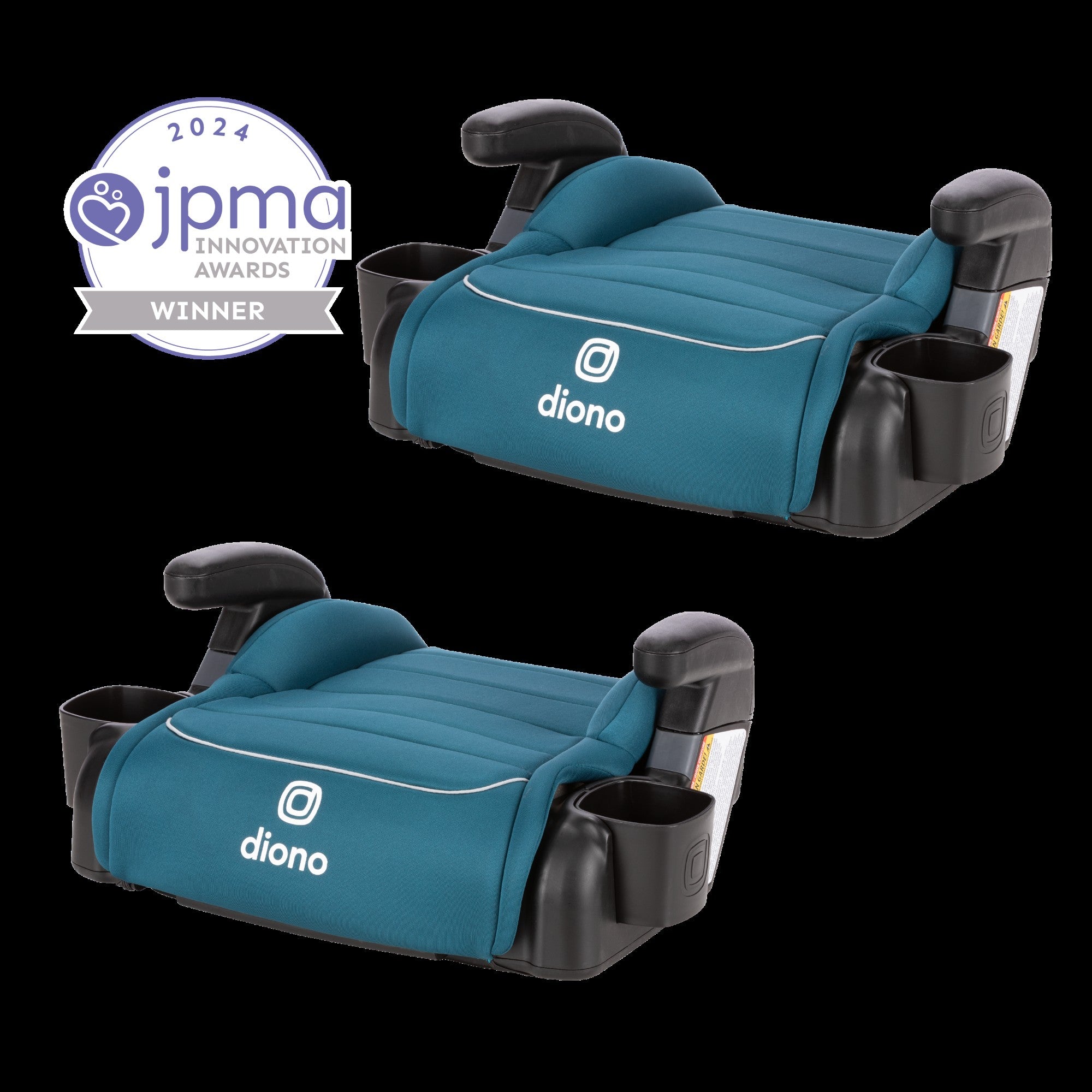 Diono Connect3 Backless Booster Car Seat for Kids - Pack of 2 | Lightweight & Comfortable | Perfect for Travel, School & Playdates