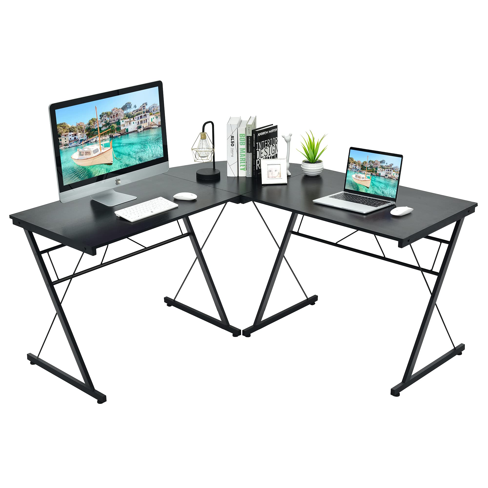 L-Shaped Gaming Desk 59