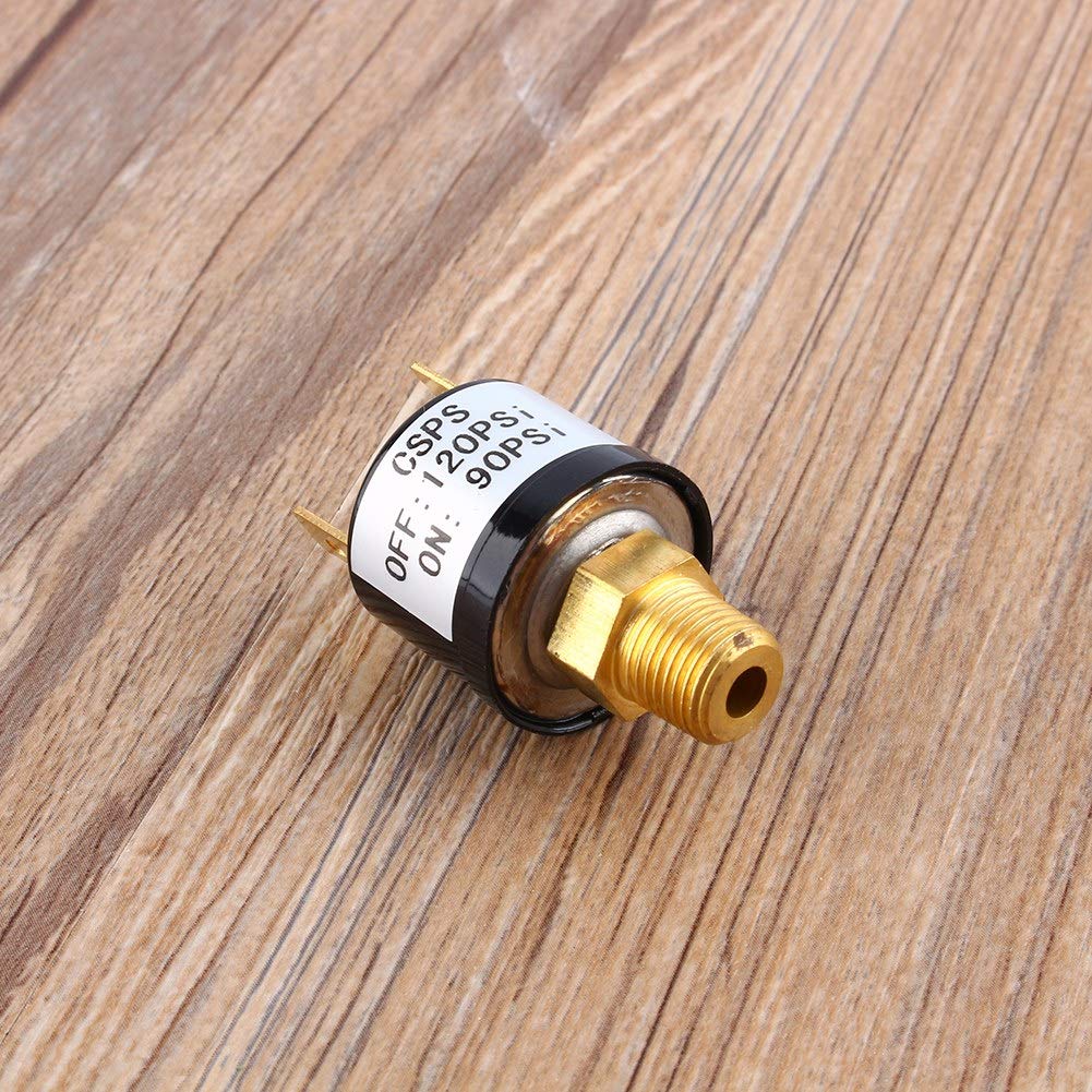 Heavy Duty Air Compressor Pressure Switch 90-120 PSI - Industrial Air Pressure Control Valve for Pneumatic Tools & HVAC Systems