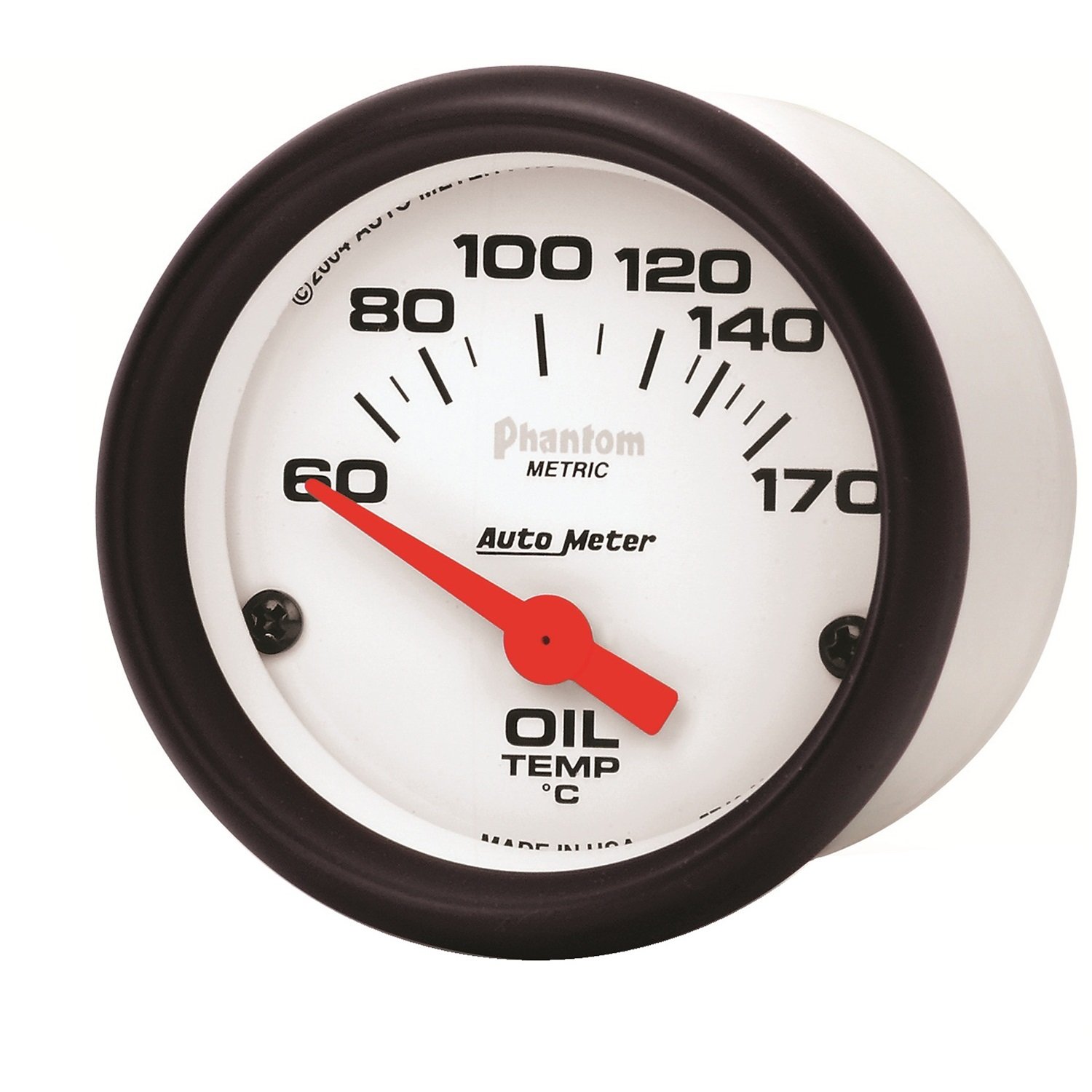 Auto Meter 5748-M Phantom Electric Oil Temperature Gauge - 52mm 2-1/16