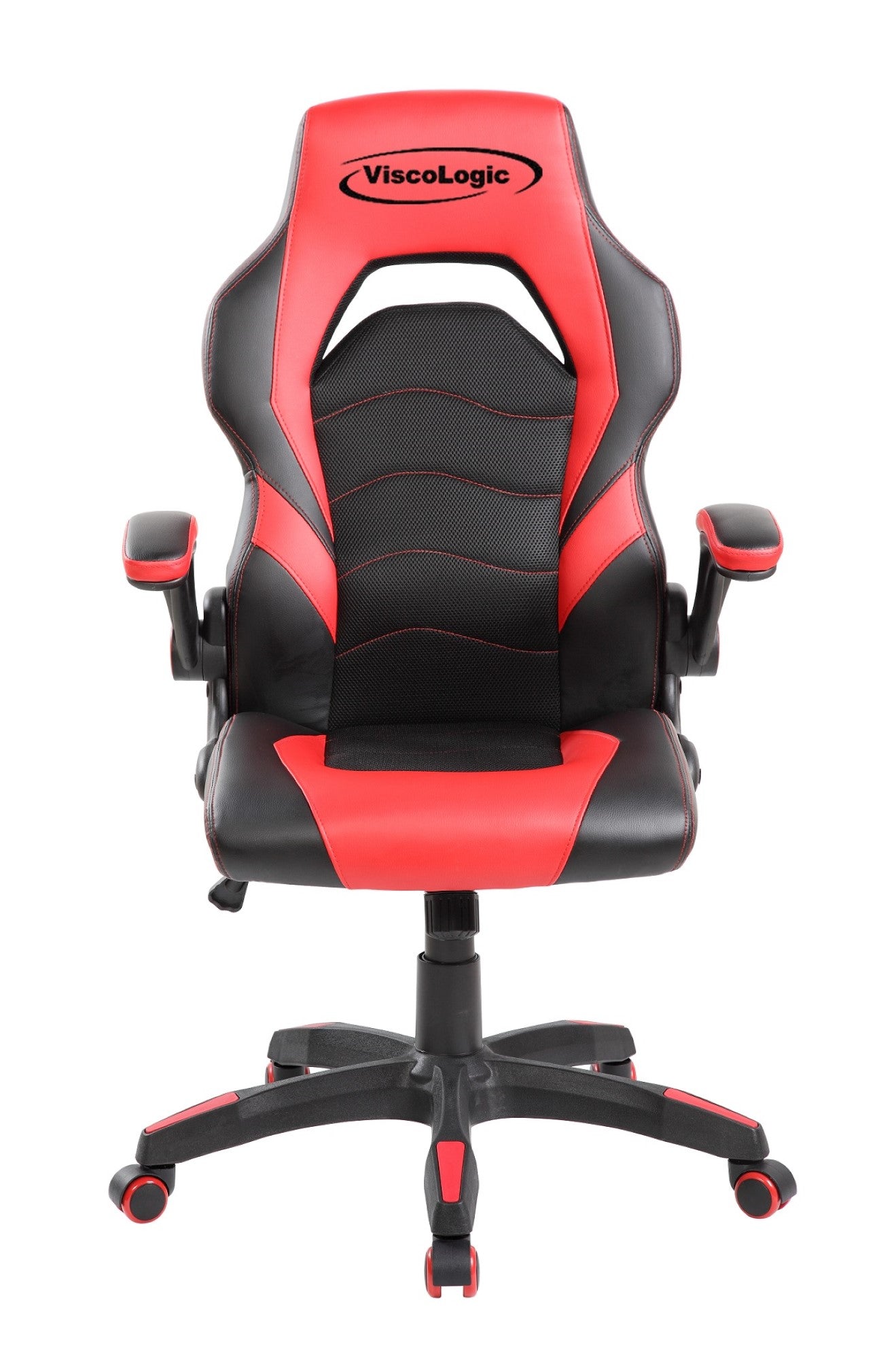 HAWK SERIES 9508 Ergonomic Gaming Chair with Lumbar Support - Black & Red for PC, Console & Office Use