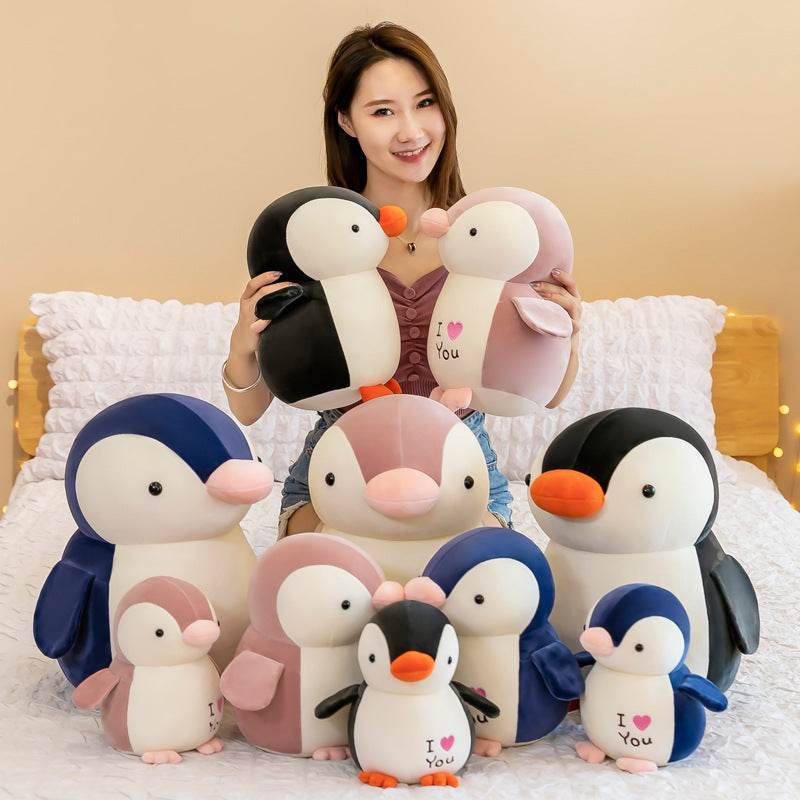 Adorable Frosty Penguin Plush Toy - Soft Winter Animal Stuffed Animal for Kids & Adults | Perfect for Christmas Gifts, Bedroom Decor & Cuddling