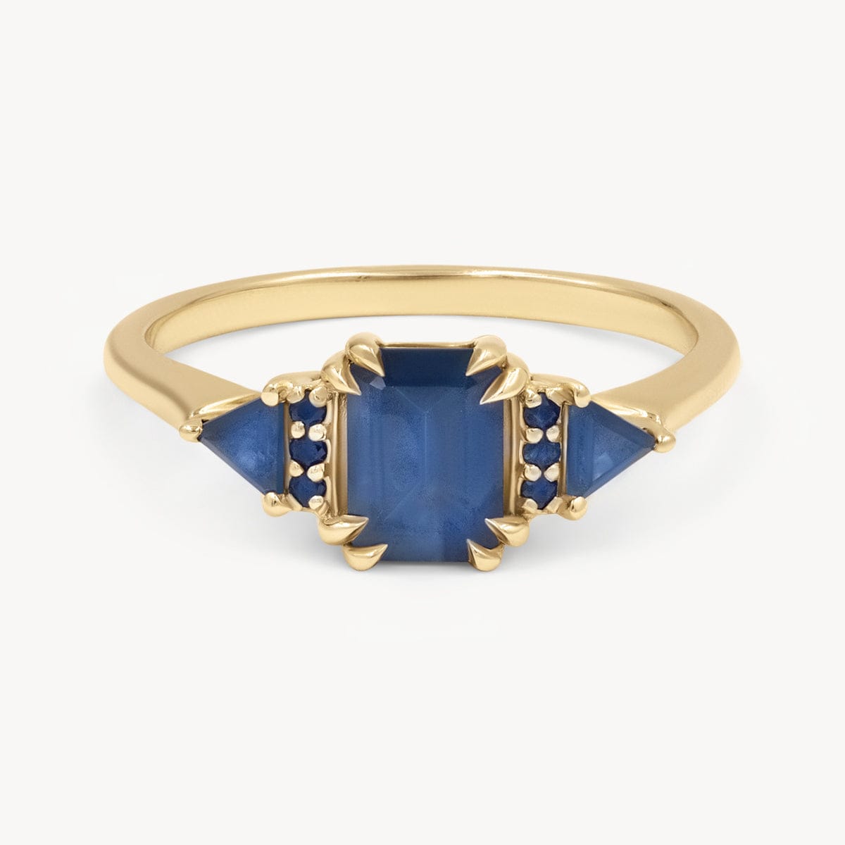 Exquisite Sapphire Stackable Ring for Women - Elegant Blue Gemstone Jewelry for Engagement, Wedding & Everyday Wear
