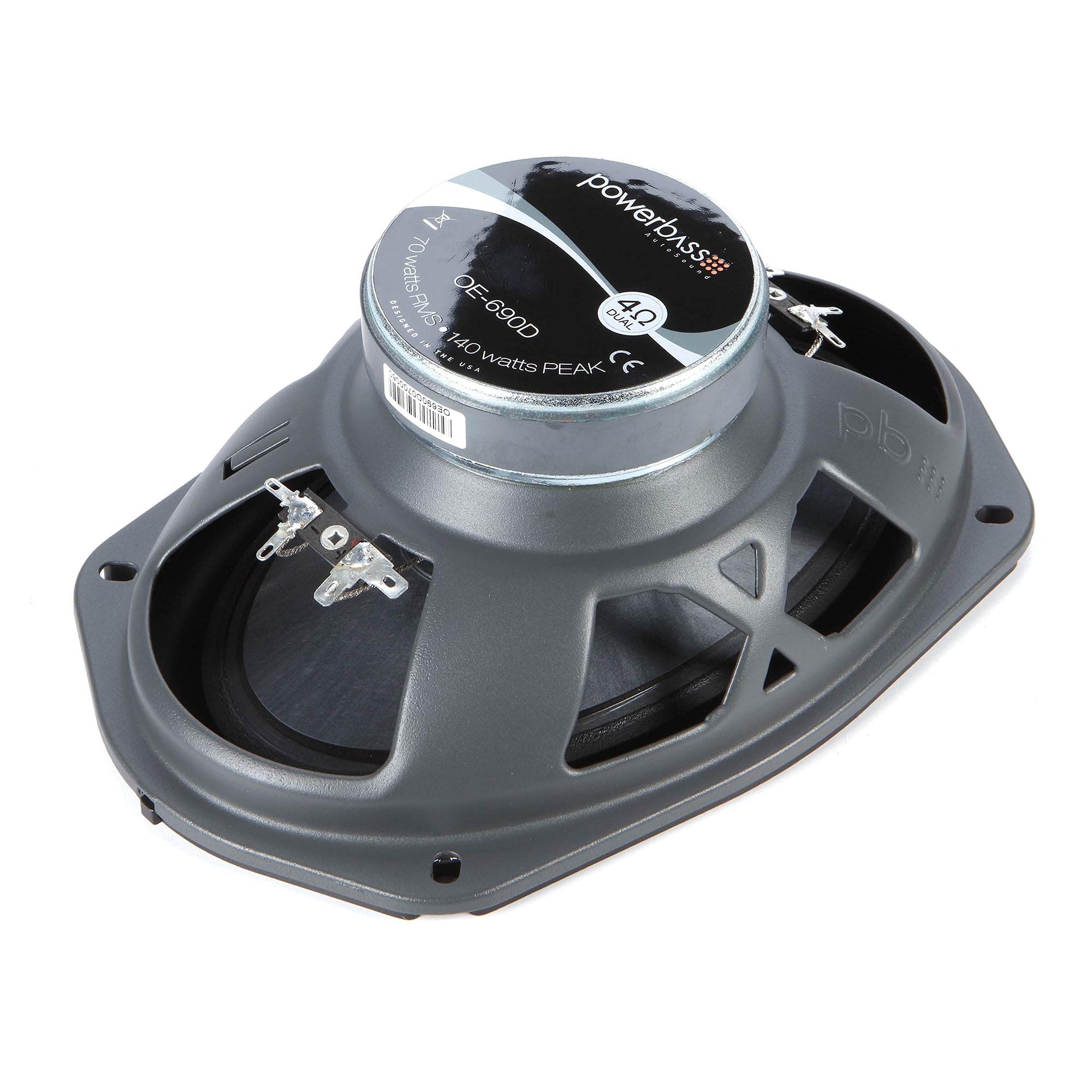 PowerBass OE-690D 6x9 Inch 3-Way Car Speakers - 100W RMS 300W Max Power (2-Ohm) - Pair for Enhanced Car Audio System - Perfect for Upgrading Factory Car Stereo in Sedans, SUVs and Trucks
