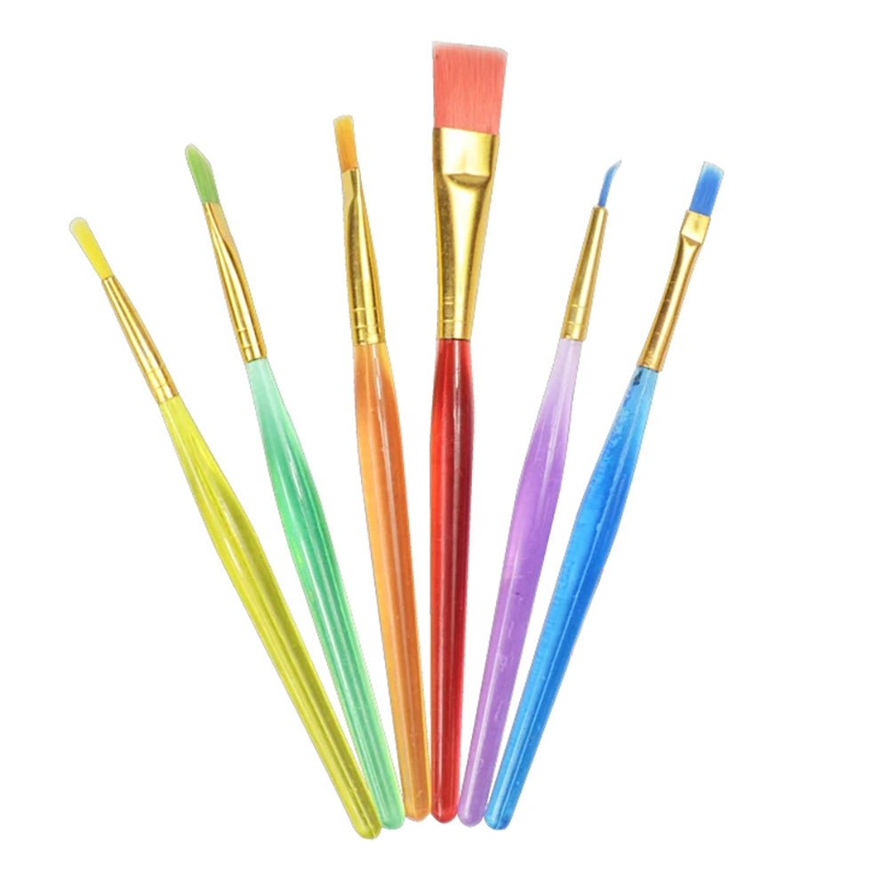 6-Piece Daisy Decorating Brush Set - Professional Cake & Cookie Decorating Tools for Baking, Desserts, and DIY Crafts