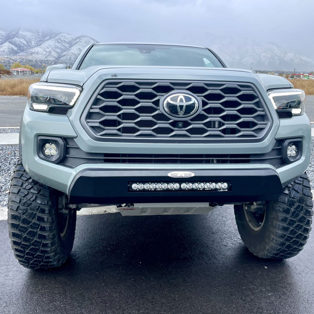 2016-2023 Toyota Tacoma Rock Slide Engineering Front Bumper - Heavy Duty Off-Road Protection for Adventure & Trail Riding