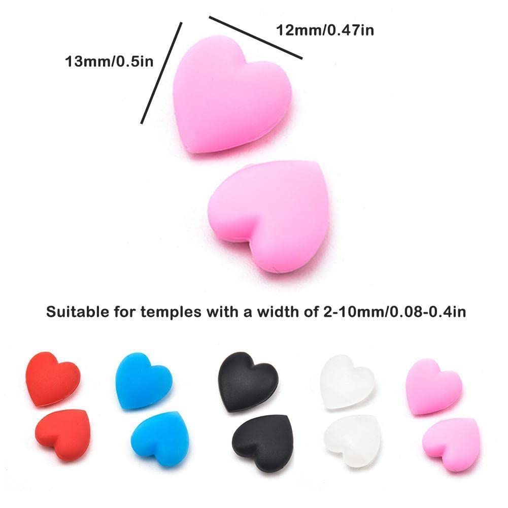 YXRRVING 1 Pair Silicone Eyeglass Nose Pads & Temple Tips - Non-Slip Comfort for Sports Glasses, Reading Glasses & Sunglasses - Perfect for Running, Cycling & Outdoor Activities