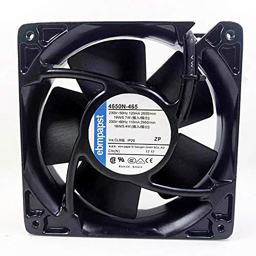 4650N-465 High-Temperature Resistant 12038 AC230V Cooling Fan for Industrial Equipment, HVAC Systems, and Server Racks