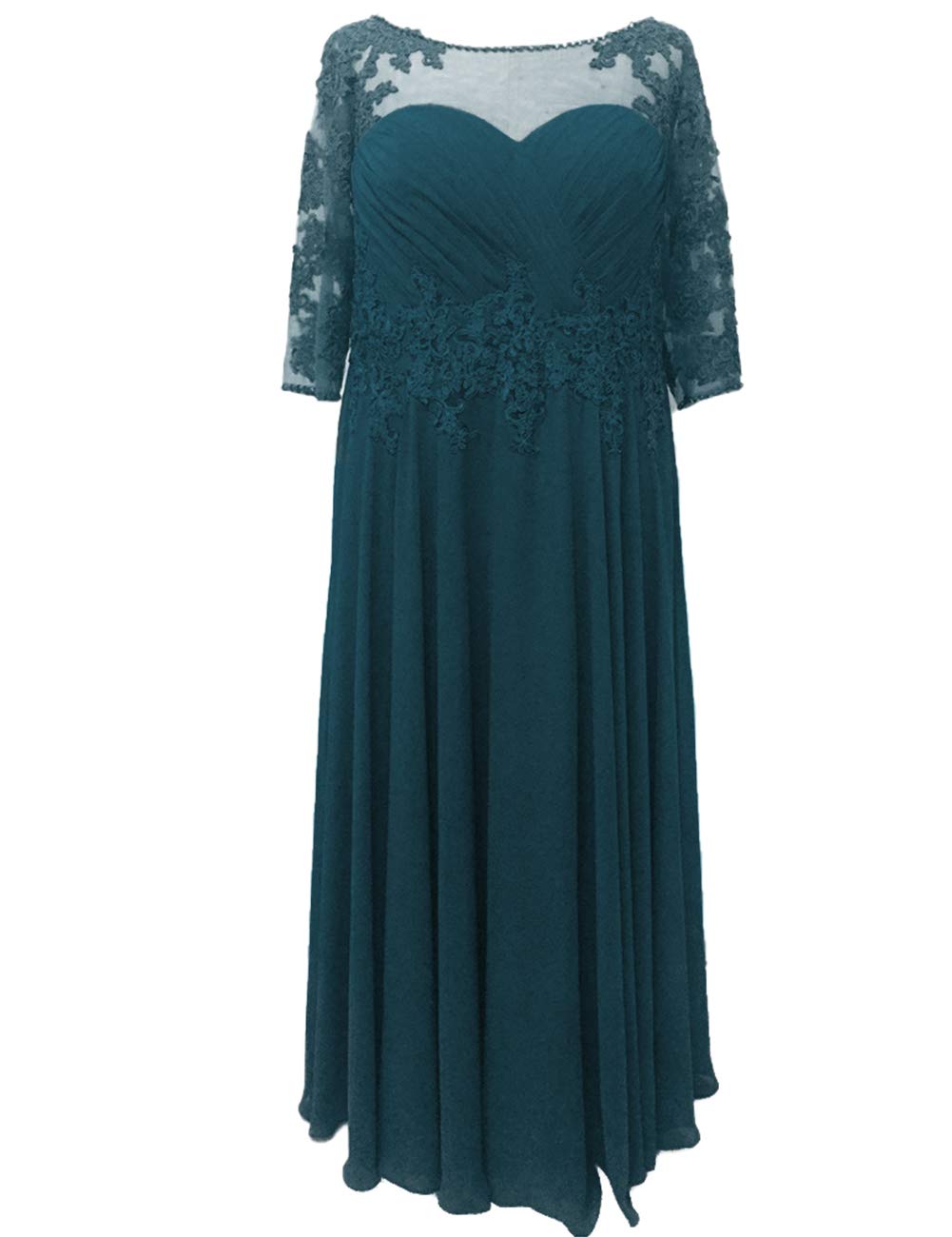 Elegant Plus Size Mother of The Bride Dresses with Sleeves - Formal Evening Gown for Wedding Guest - Perfect for Weddings, Galas & Special Occasions