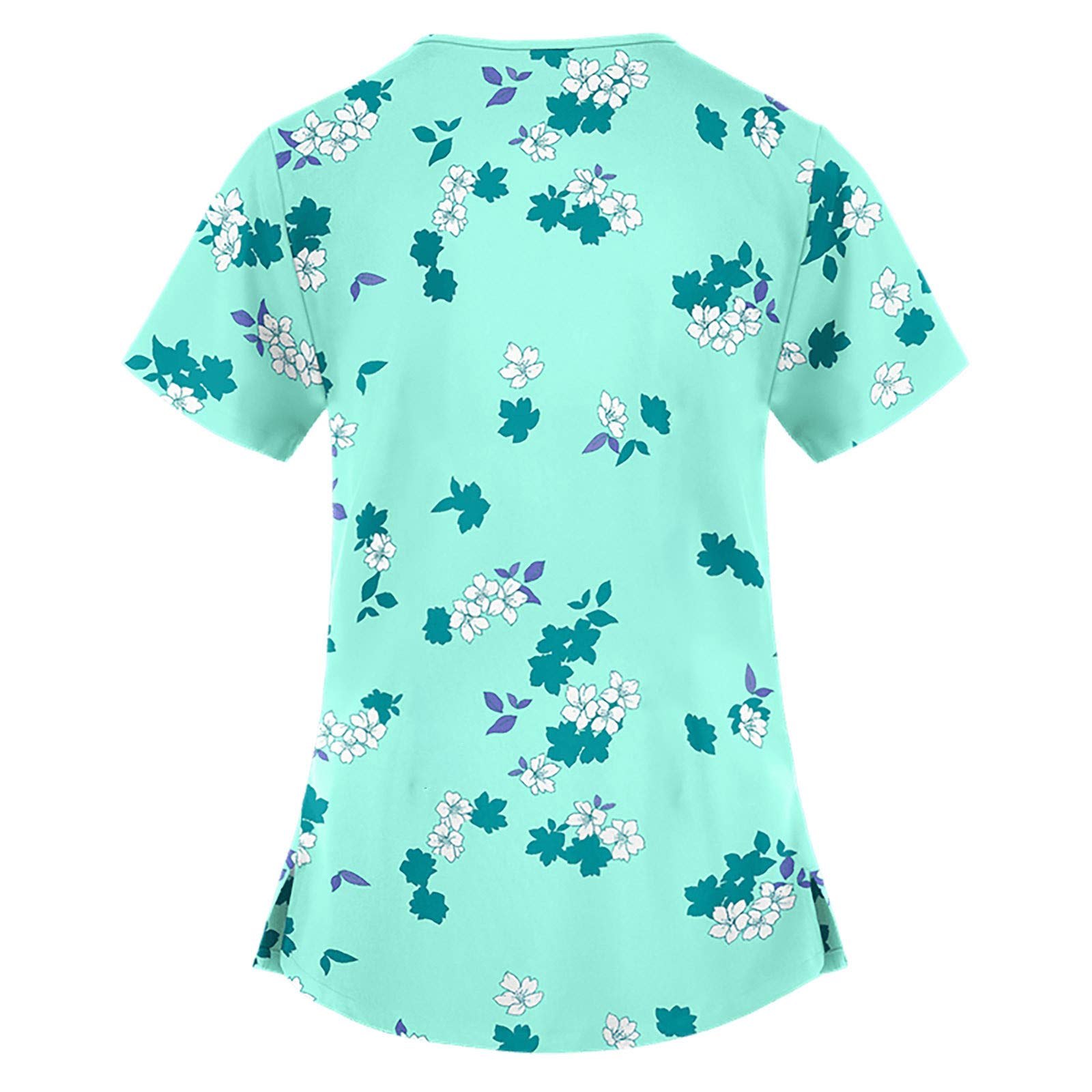 Women's Summer Short Sleeve V-Neck T-Shirt - Casual Work Blouse & Thanksgiving Tunic Top for Office, Party & Holiday Gatherings
