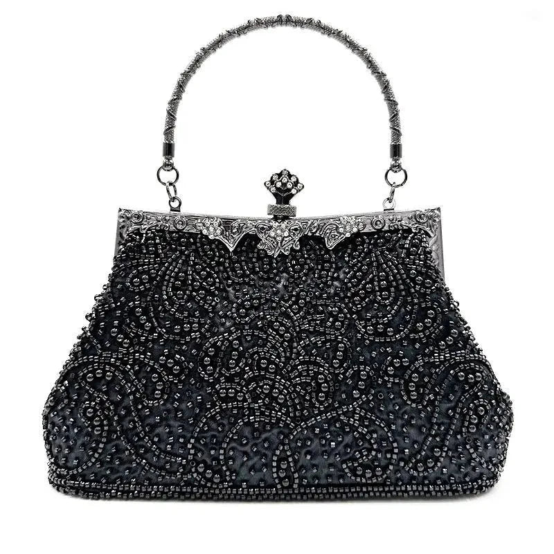 Elegant Evening Bag for Women - Clutch Purse with Rhinestone Decor - Perfect for Parties, Weddings & Special Occasions