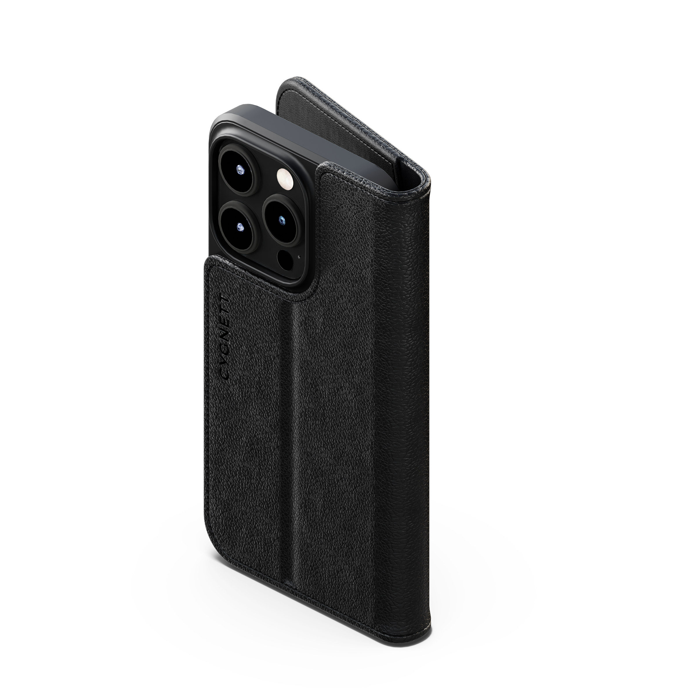Premium Leather Wallet Case for iPhone 15 Pro - Slim RFID Blocking Phone Cover with Card Slots | Perfect for Travel, Shopping & Everyday Use