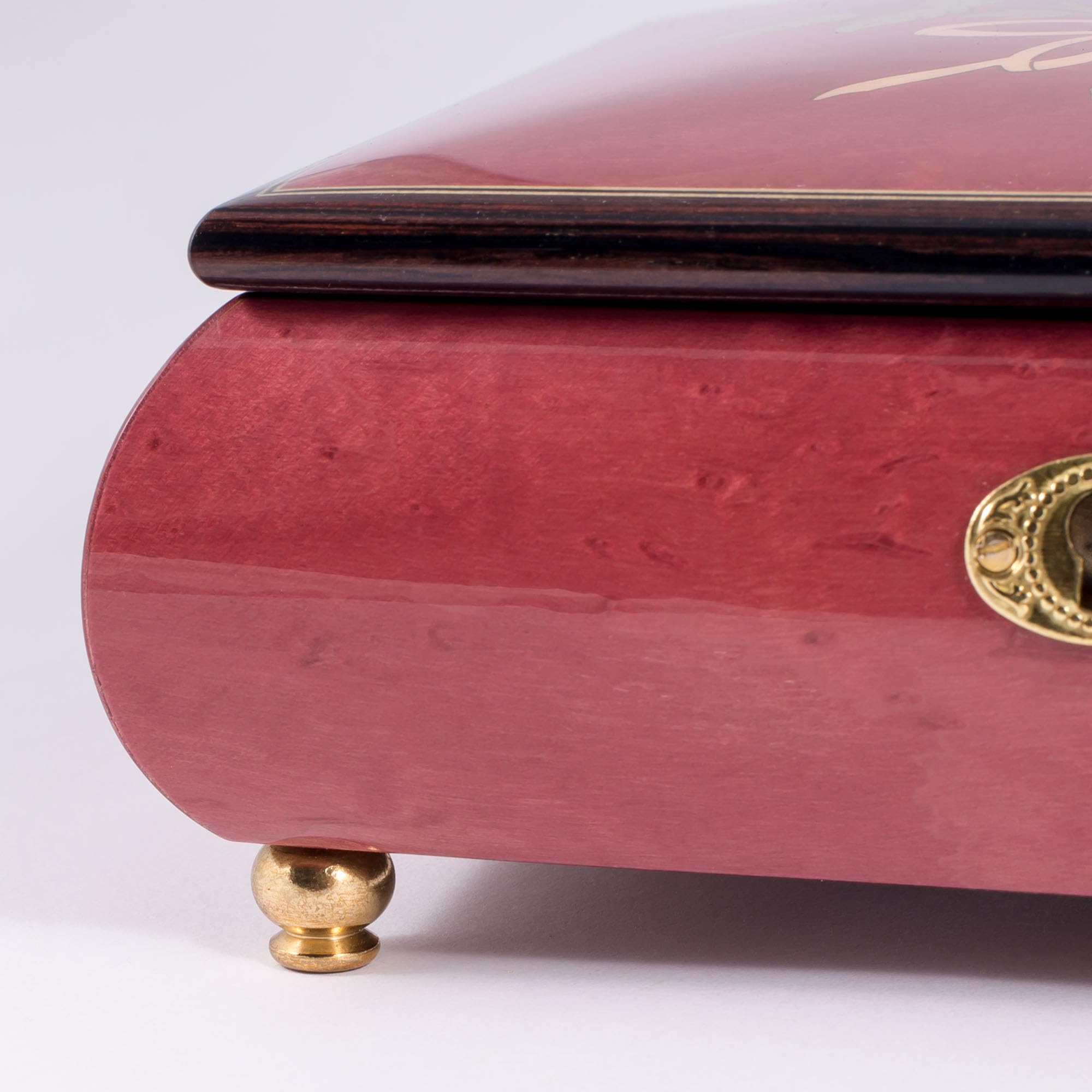 Exquisite Italian Inlaid Double Heart Music Box & Jewelry Box - Customizable Tune Options - Perfect for Romantic Gifts, Wedding Favors & Home Décor