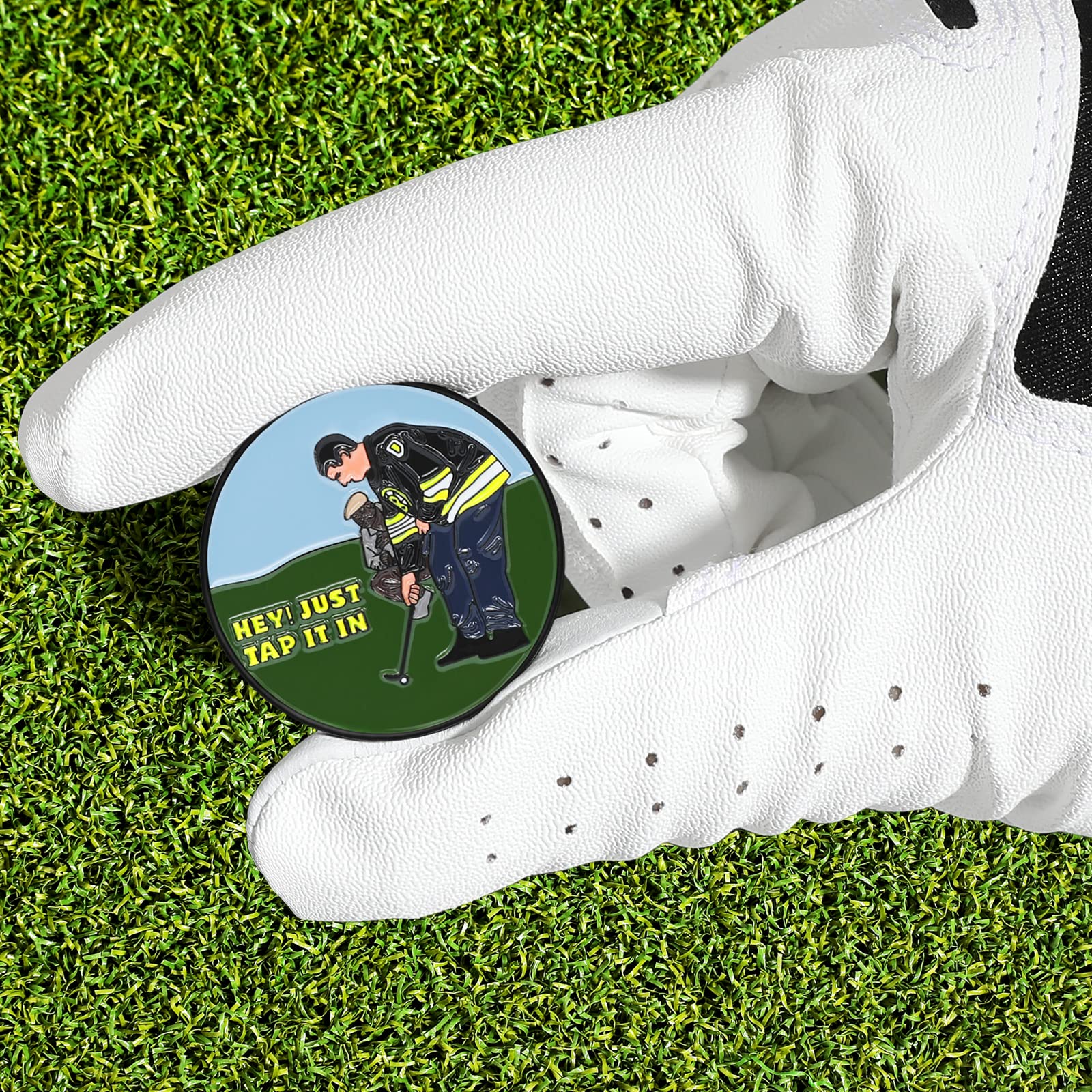 Magnetic Golf Ball Marker with Hat Clip - Funny & Unique Golf Accessories for Men Women - Perfect Golf Gift for Dad, Husband, Boyfriend - Ideal for Golf Course, Driving Range & Tournaments