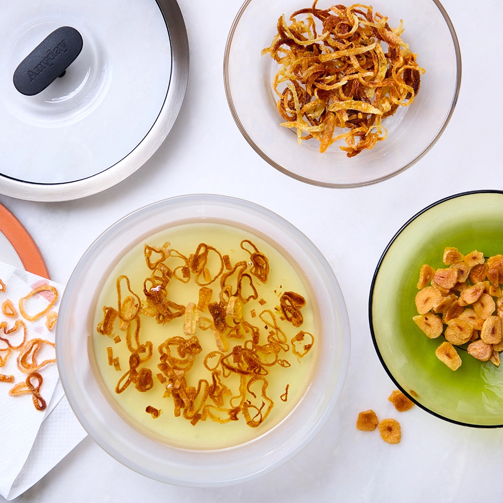 Crispy Microwave Fried Onions - Quick & Easy Topping for Salads, Burgers & Baked Potatoes - Perfect for Home Cooking & Meal Prep