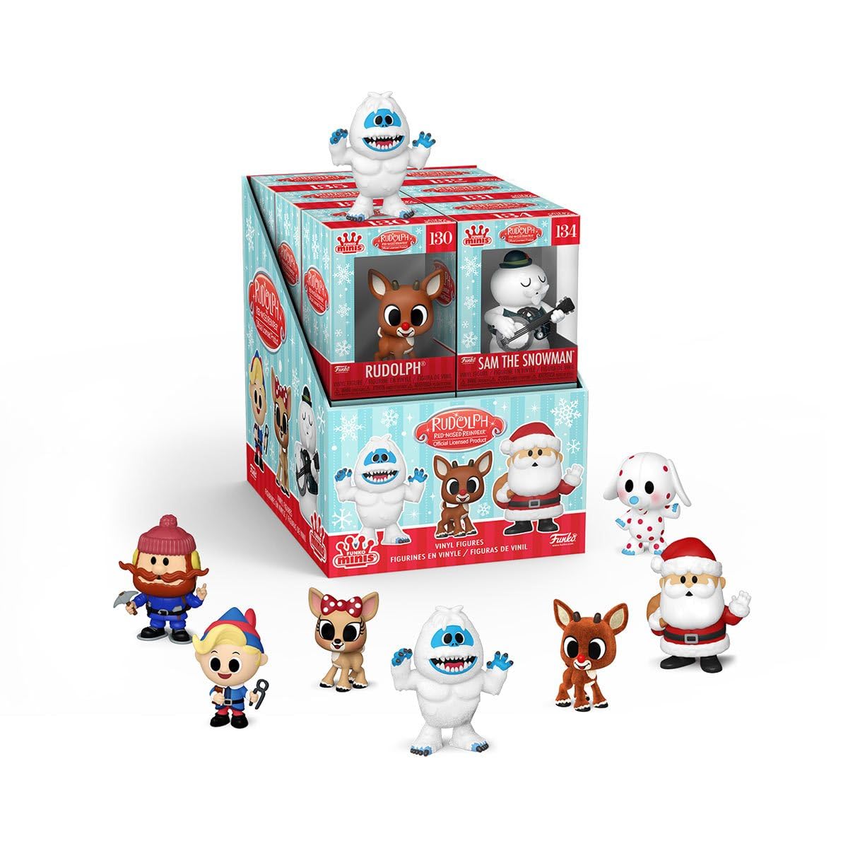 Funko Pop! Minis Holiday Collection - Rudolph The Red-Nosed Reindeer 12-Piece Vinyl Figure Set | Christmas Decor, Gift for Collectors, Office & Home Display