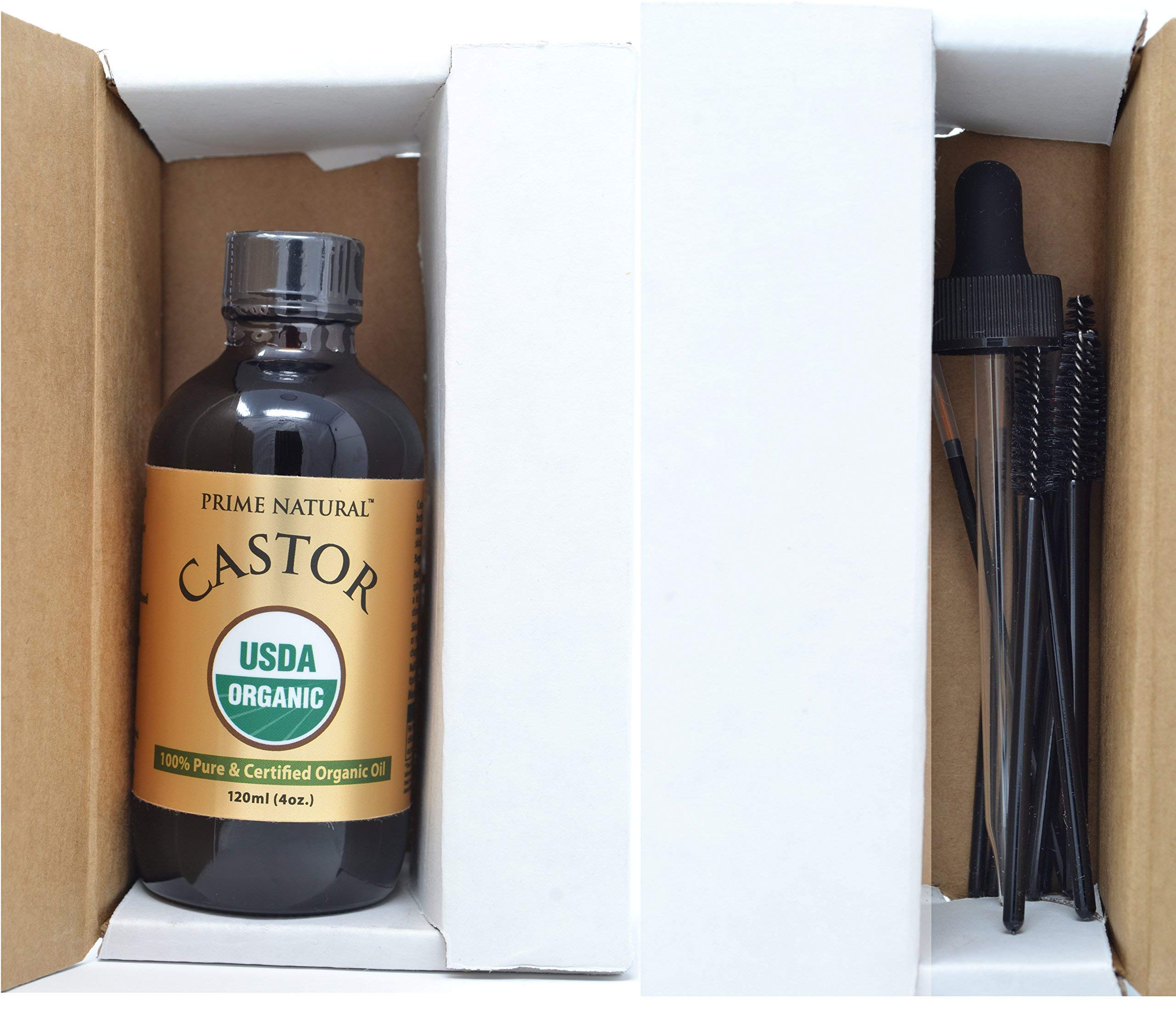 Organic Tamanu Oil & Castor Oil Bundle (4oz Each) - USDA Certified, Cold Pressed, Virgin, Unrefined - Vegan Face, Hair & Skin Moisturizer - Natural Treatment for Acne, Scars, Dry Skin & Hair Growth - Perfect for DIY Beauty & Aromatherapy
