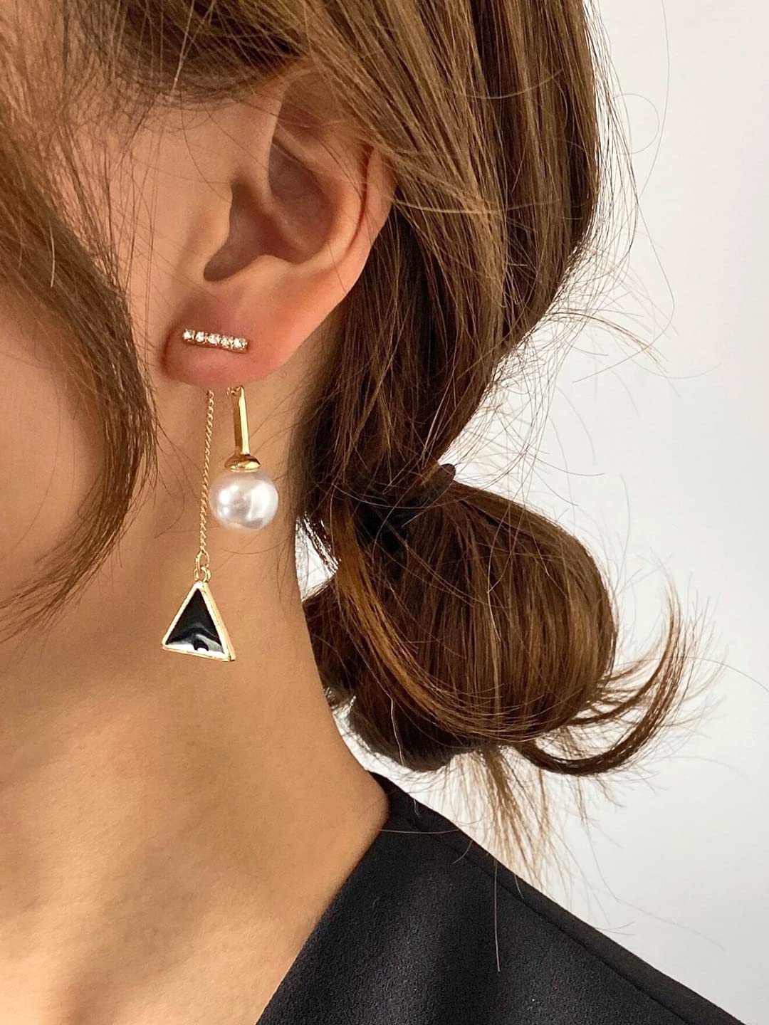 Yellow Pearl Drop Earrings for Women & Girls - Elegant Dangle Chime Earrings | Perfect Birthday & Anniversary Gift for Wife, Daughter, Sister | Great for Weddings, Parties & Special Occasions