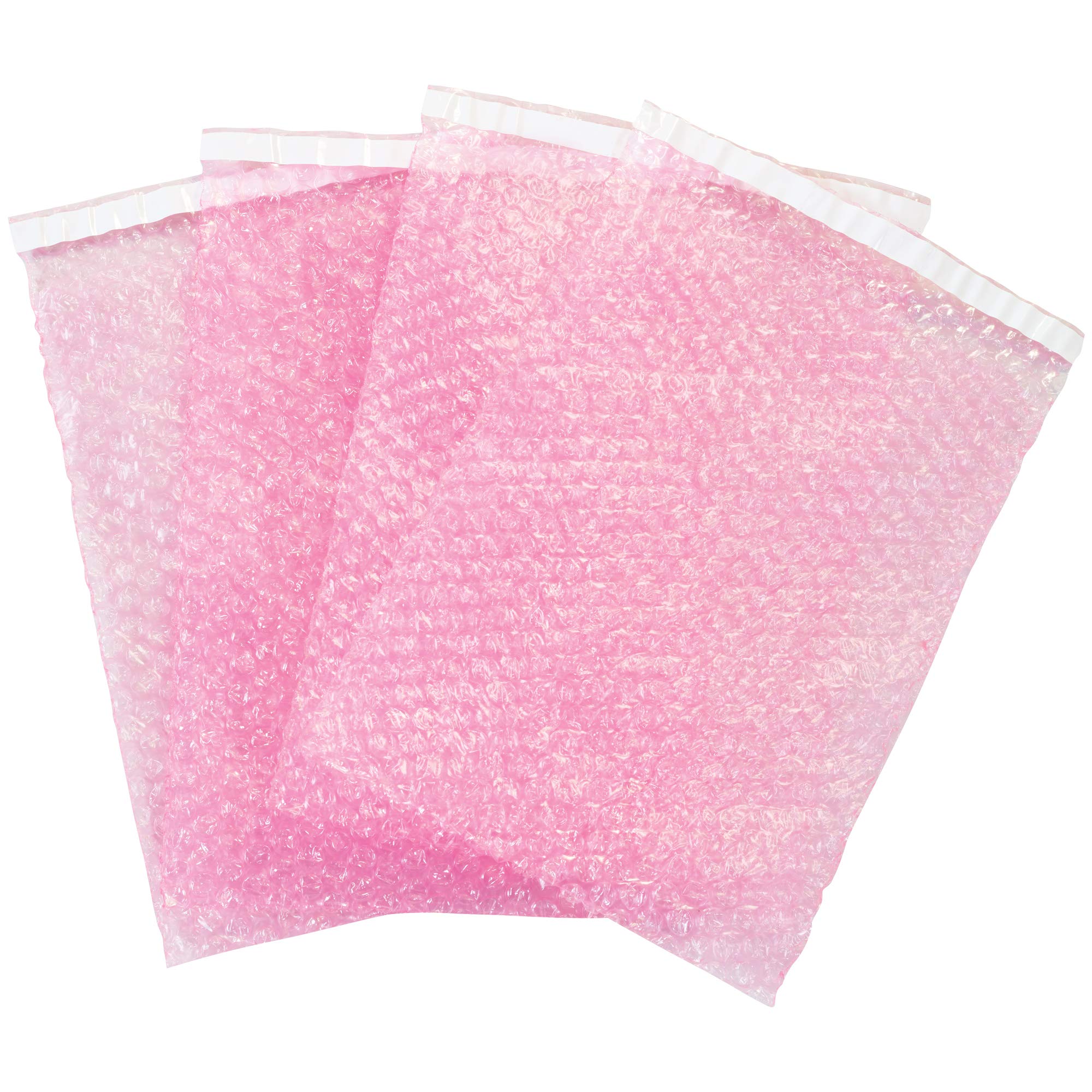 Aviditi 200 Pack 12 x 15.5 Inch Self-Seal Anti-Static Bubble Mailers - Pink Protective Padded Envelopes for Electronics Shipping, Packing & Storage | Ideal for Safely Mailing Phones, Tablets & Fragile Items