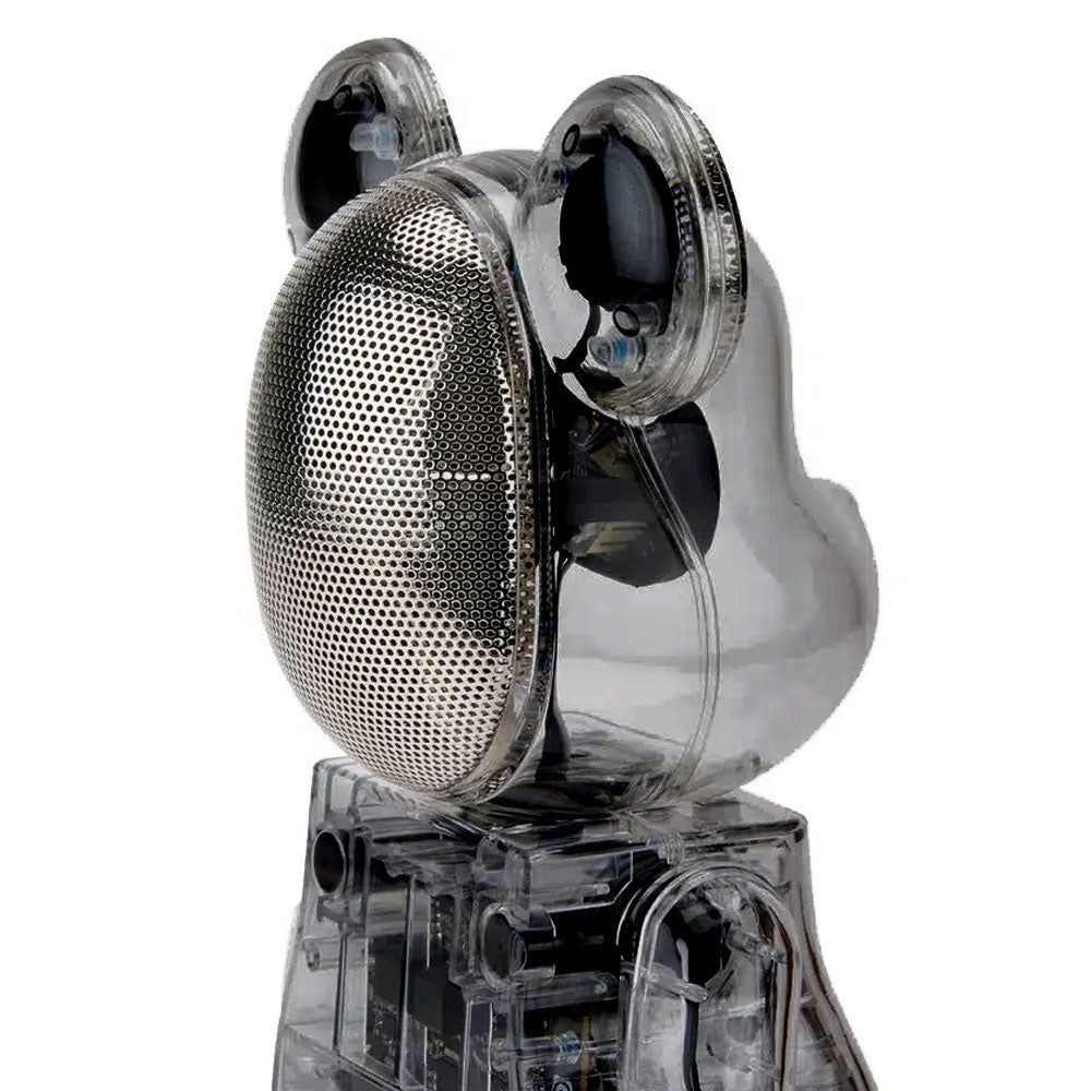 400% Bearbrick Portable Bluetooth Speaker with Rinaro Technology - Wireless Music Player for Home, Office & Outdoor Parties | Smoke Color Edition