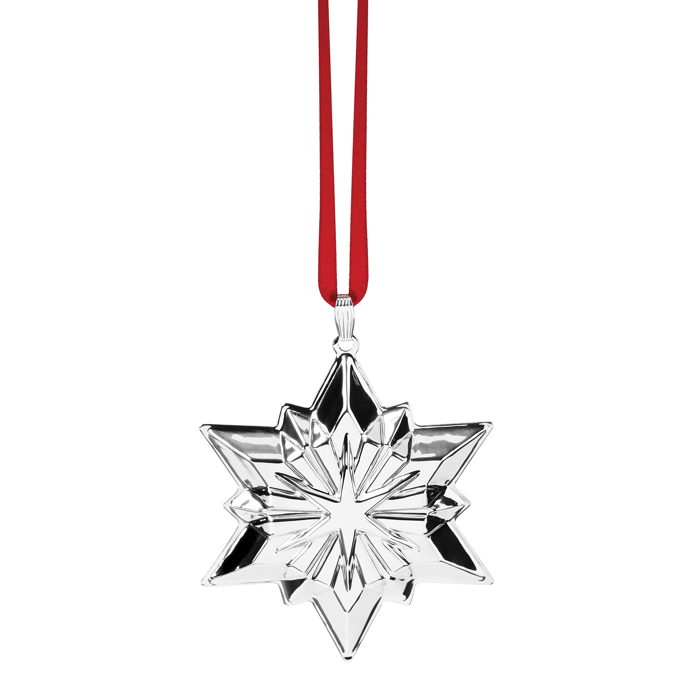 Reed and Barton 2021 5th Annual Star Ornament - 0.30 Inch Metallic Christmas Tree Decoration for Holiday Home Decor and Gift Giving