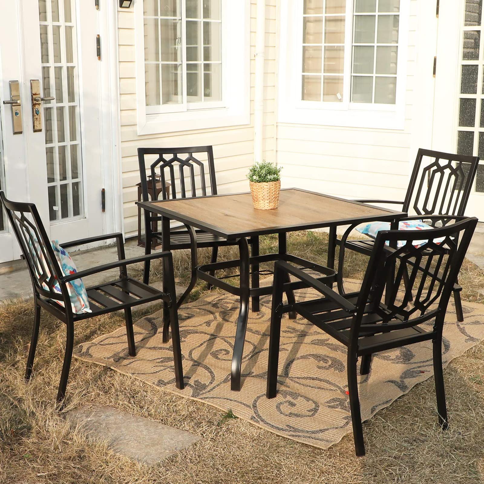 PHI VILLA 5-Piece Outdoor Dining Set - 37