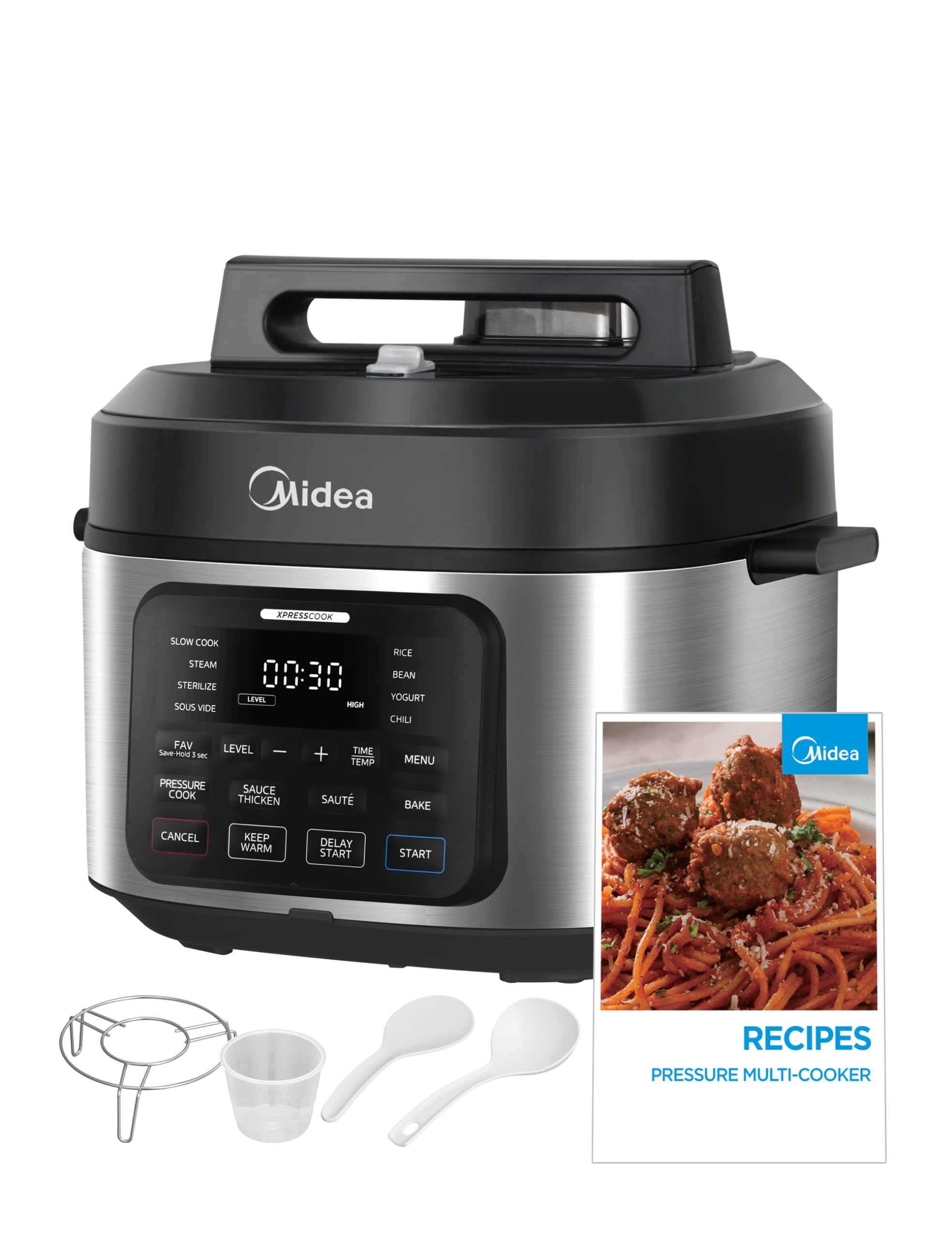 Midea WideMax 12-in-1 Electric Pressure Cooker 6.5 Quart - Multi-Functional Programmable Slow Cooker, Rice Cooker & Steamer with 12 Presets - Perfect for Meal Prep, Family Dinners & Healthy Cooking