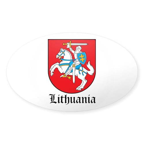 Clear - Lithuanian Coat Of Arms Seal Oval Sticker