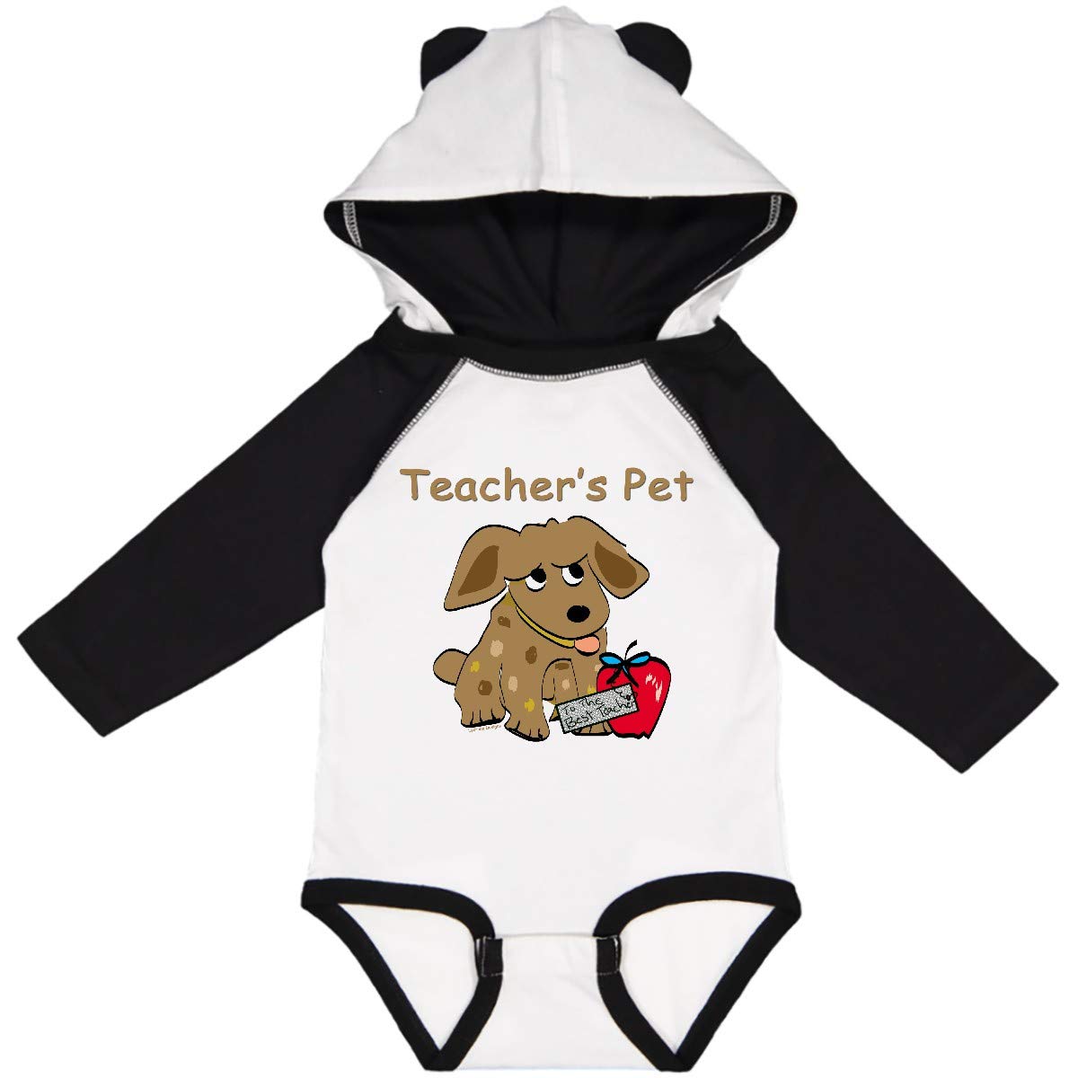 Inktastic Teacher's Pet Long Sleeve Baby Bodysuit - Cute Infant Onesie for School & Daycare - Perfect Gift for Teachers & Educators
