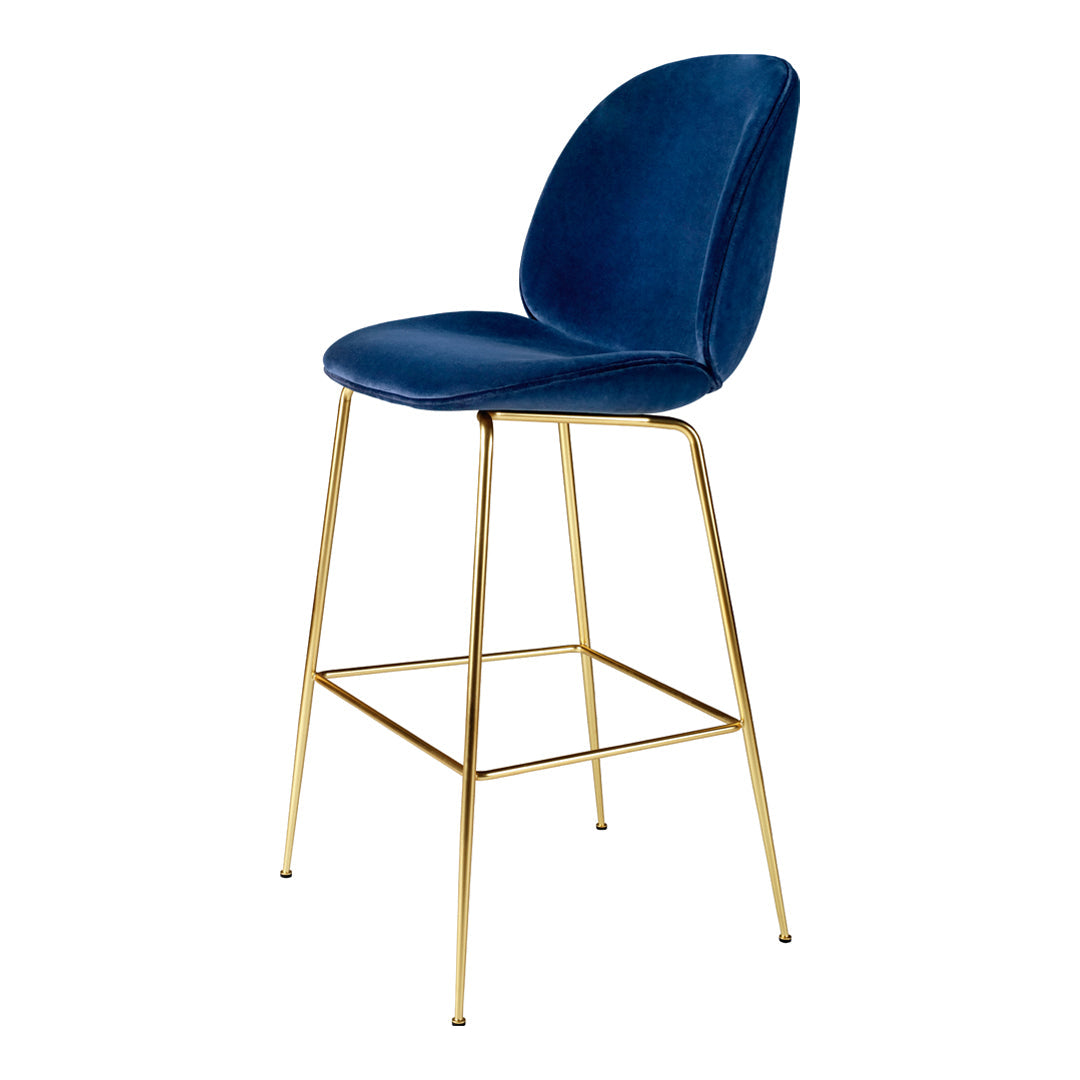 Beetle Bar Chair - Fully Upholstered Counter Stool with Back Support | Modern Kitchen Island Seating, Breakfast Nook & Home Bar Decor