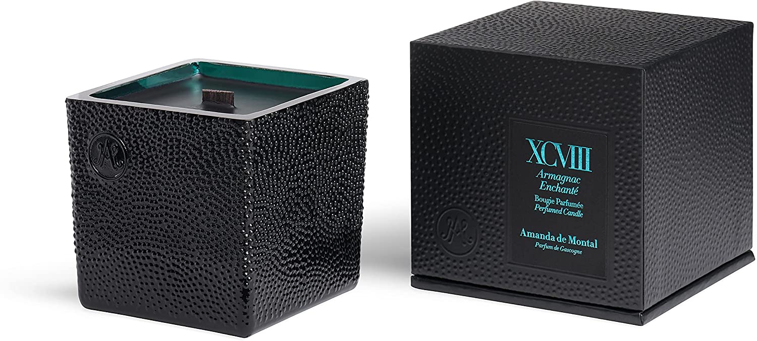 Amanda de Montal Armagnac Enchanté Scented Candle - 7.76 oz with Fern, Pine Cone, Moss & Armagnac Fragrance | Luxury Home Decor for Relaxation & Romantic Ambiance