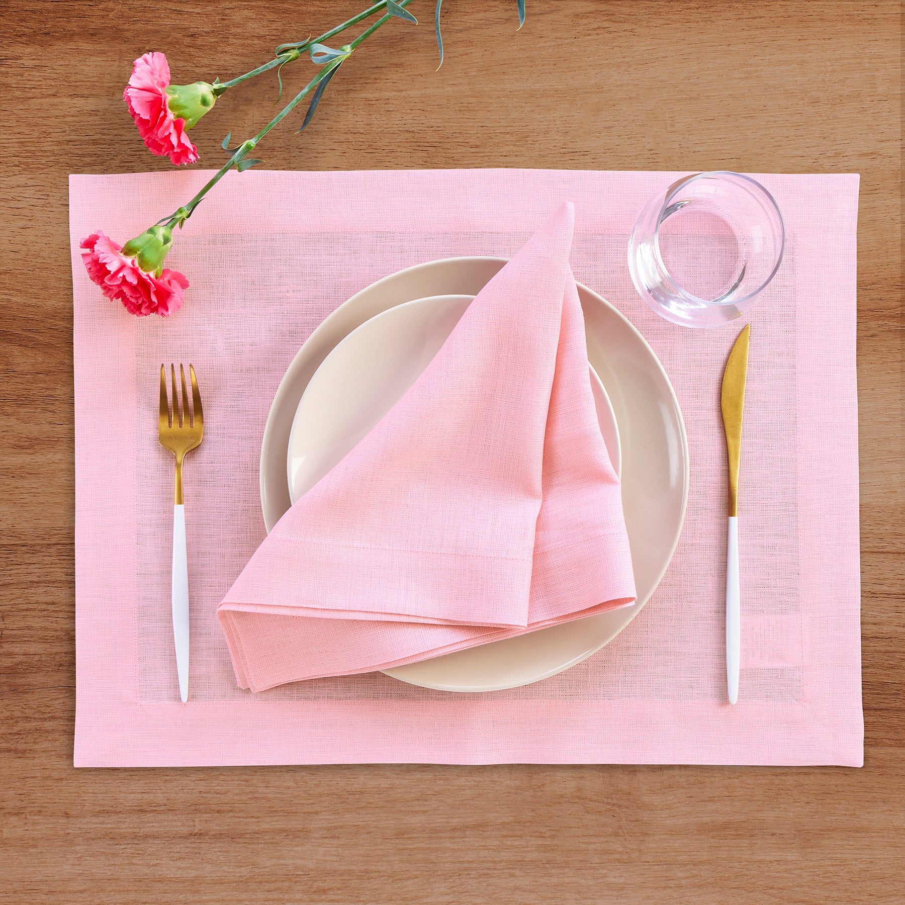Premium Fete Placemats Set of 6 - Waterproof & Washable Table Mats for Dining - Elegant Home Decor for Parties, Holidays & Everyday Use