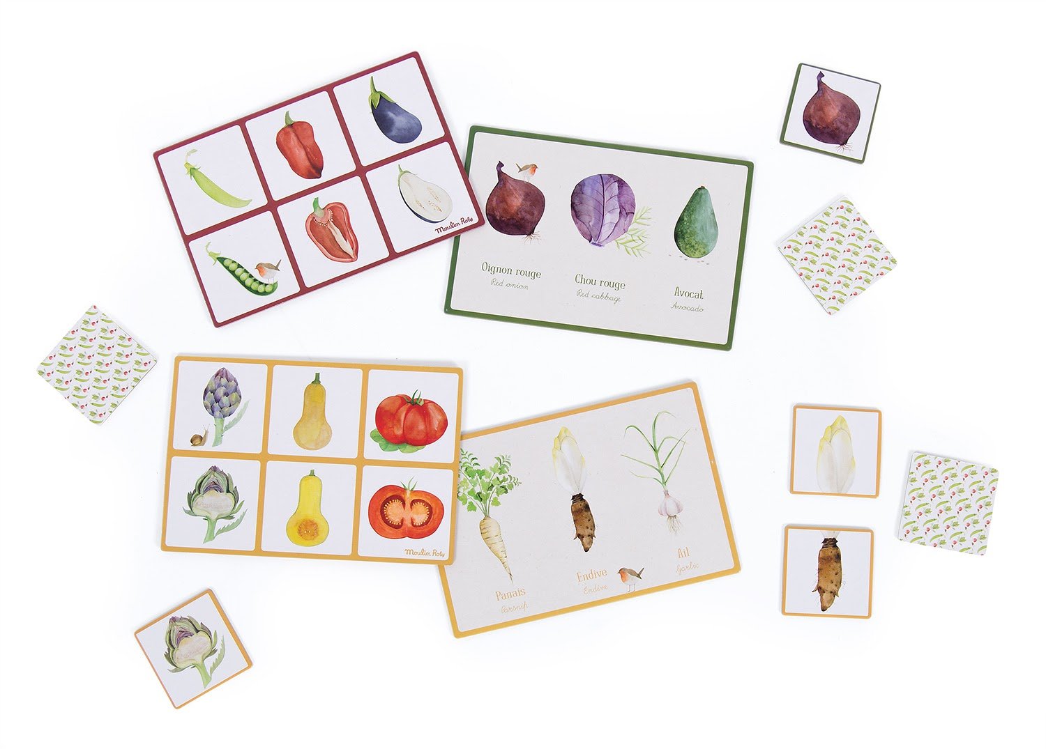 Garden Vegetable Lotto & Memory Game - Fun Educational Card Game for Kids - Perfect for Family Game Nights and Classroom Learning Activities