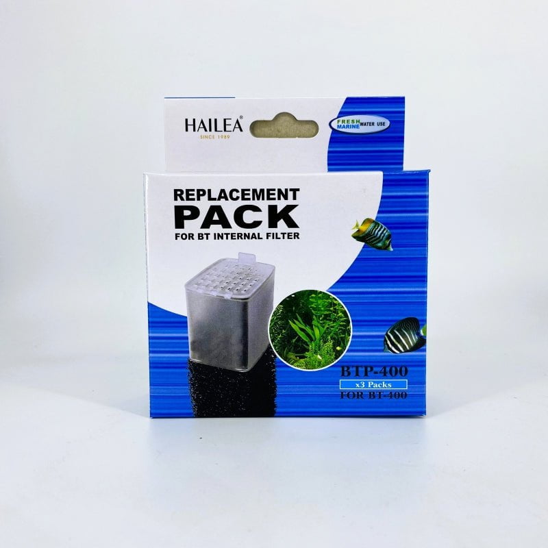 HAILEA BTP Series Aquarium Filter Sponge & Activated Carbon Replacement Parts - Ideal for Fish Tank, Pond & Water Filtration Systems