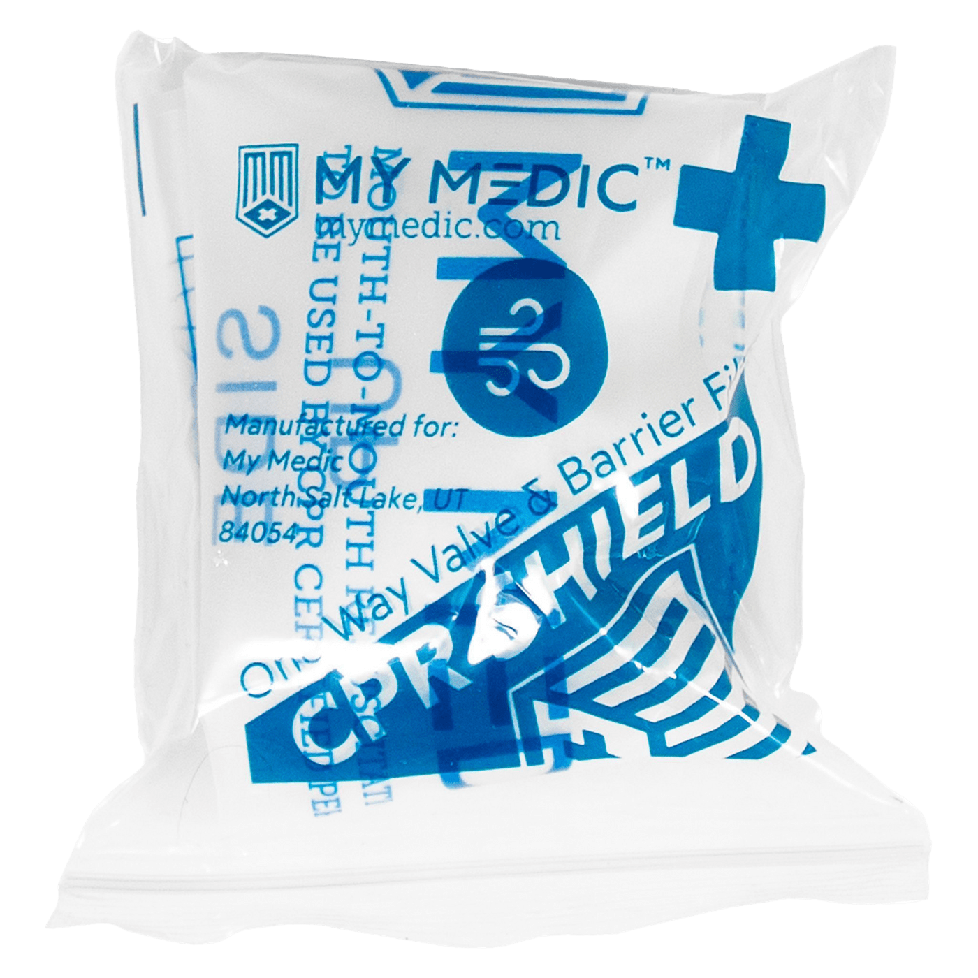 CPR Shield Single - Disposable CPR Face Shield for Emergency Rescue & First Aid - Ideal for First Responders, Lifeguards, and Medical Professionals