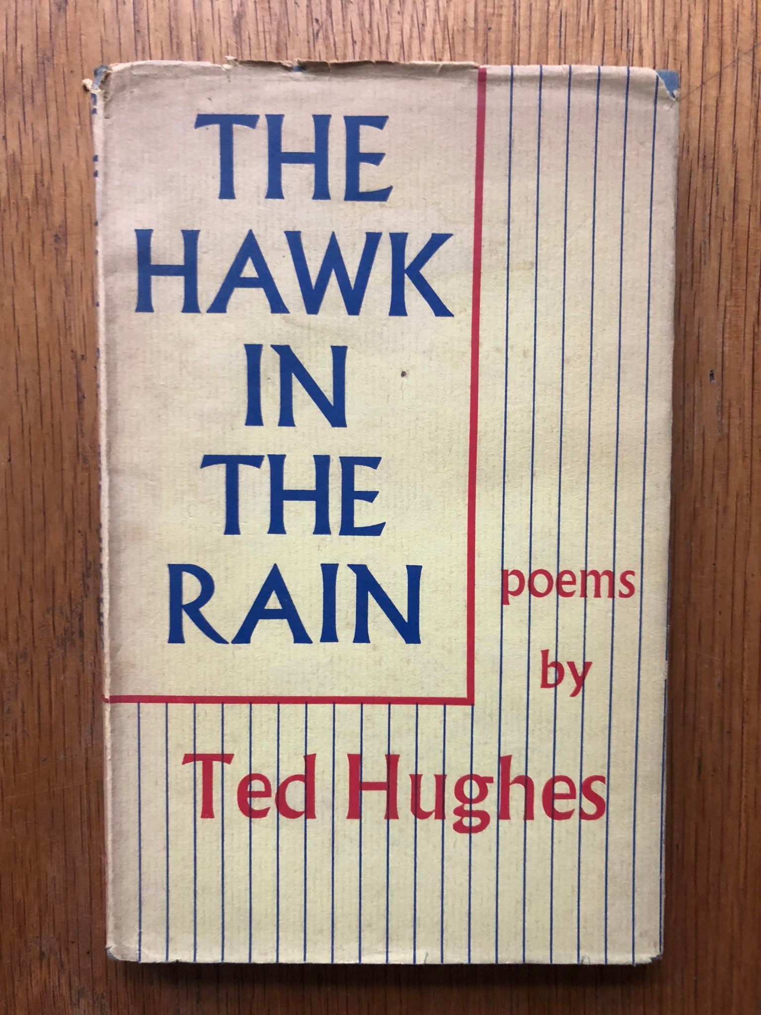 Hawk in the Rain by Ted Hughes - Classic Poetry Book Collection | Perfect for Literature Lovers & Book Club Discussions