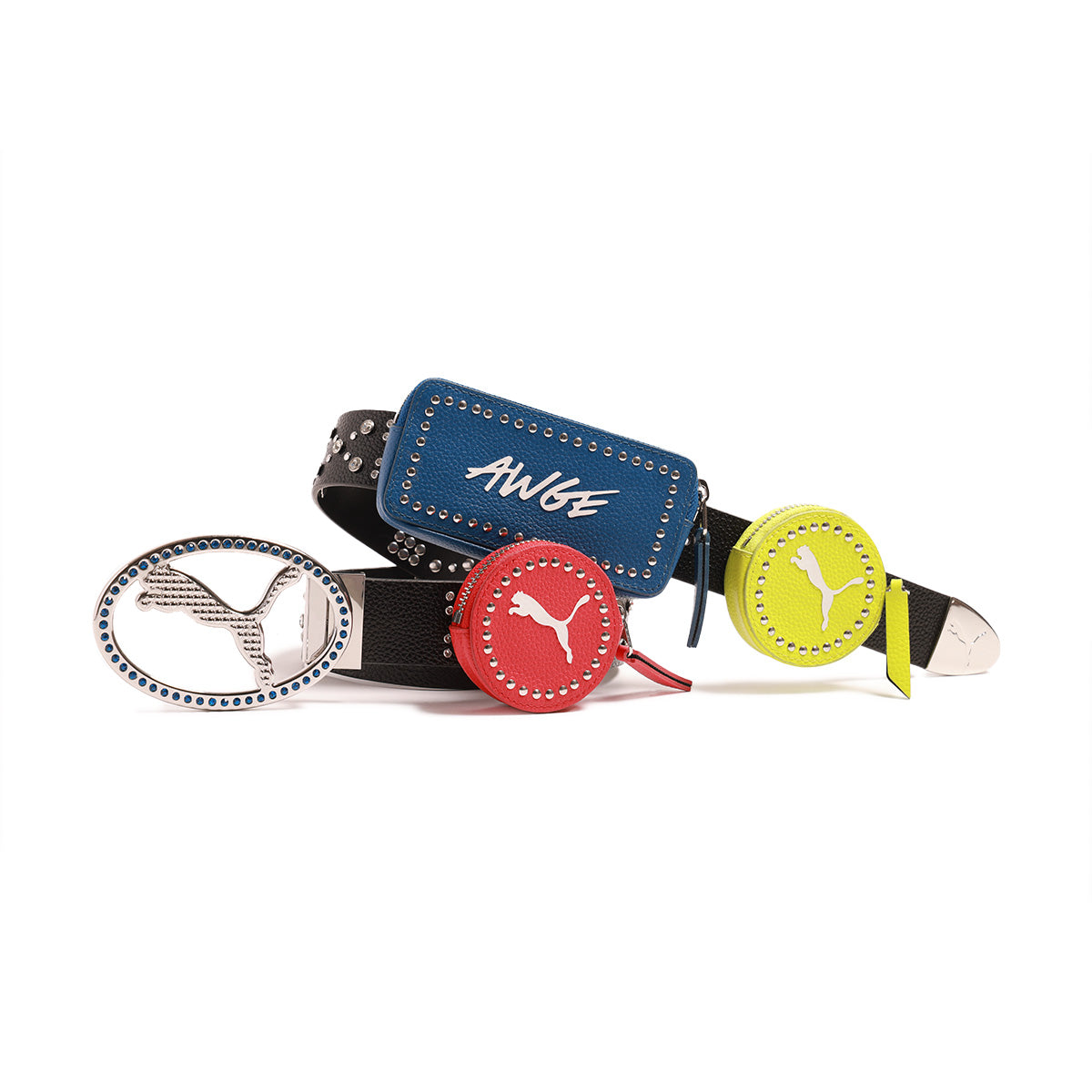 ASAP ROCKY PUMA Black Leather Belt for Men - Stylish Hip Hop Fashion Accessory for Casual Wear & Streetwear Outfits