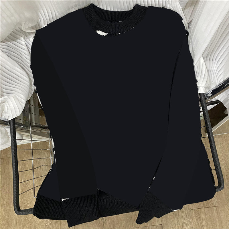 Men's Classic Round Neck Sweater - Soft & Comfortable Knit Pullover for Casual Wear & Winter Layering
