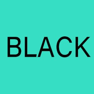 Black on Green