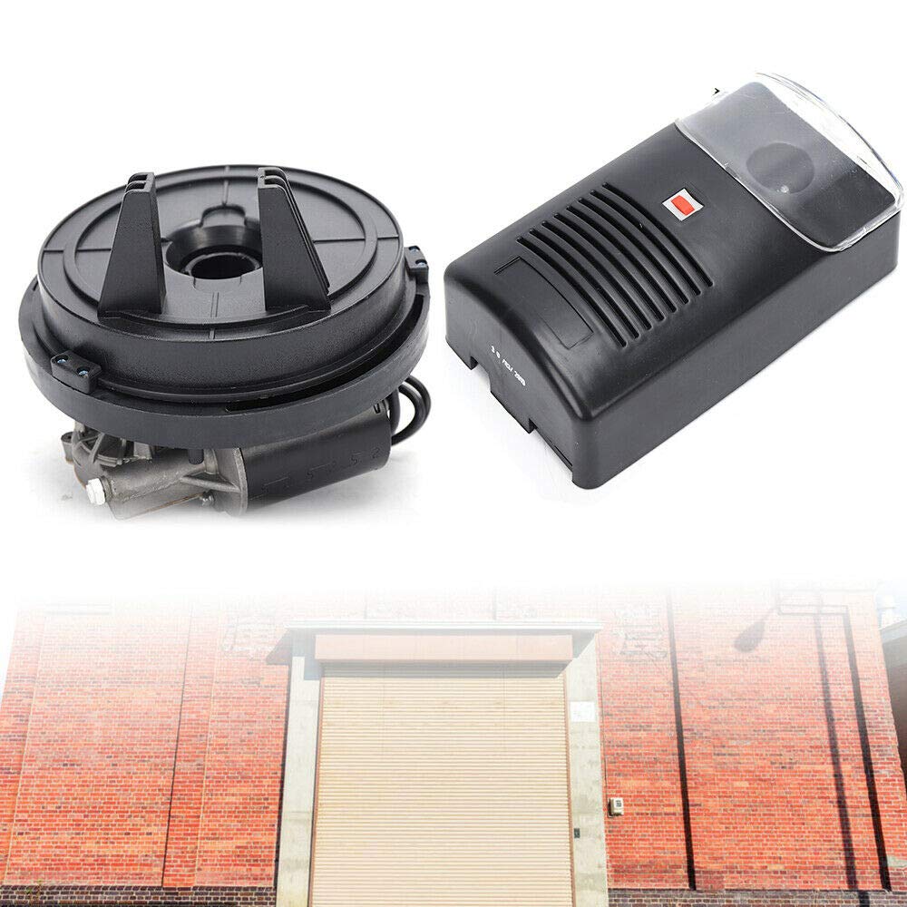 DNYSYSJ 110V Electric Rolling Shutter Door Opener - 16.4ft Auto Garage Roller with 250N Motor (Black/Silver) | Perfect for Home, Warehouse & Commercial Use