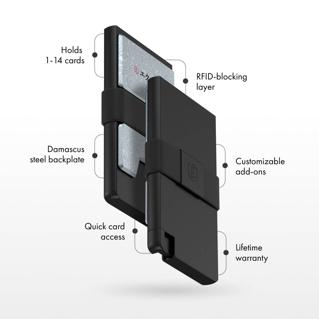 Ekster Pro RFID Blocking Aluminum Card Holder - Slim Minimalist Wallet for Men & Women - Perfect for Travel, Business & Everyday Carry