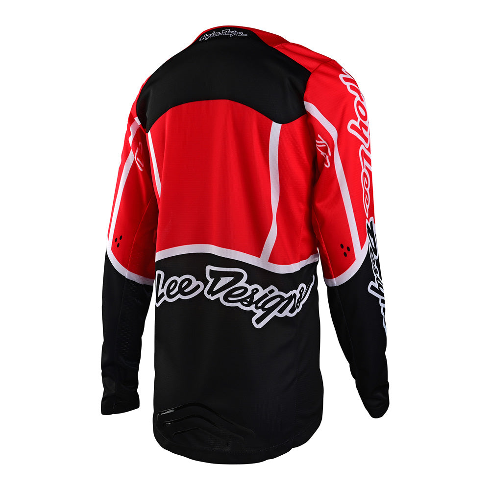 Youth GP Pro Jersey - Radian Red & White - High-Performance Cycling & Racing Apparel for Young Athletes