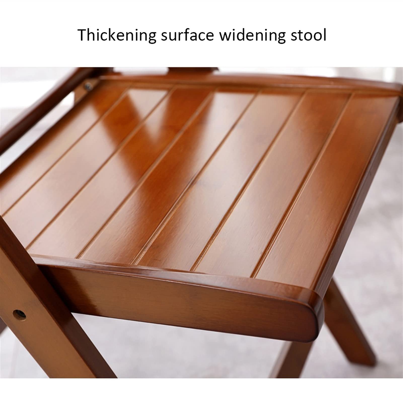 Solid Wood Dining Chair - Foldable & Portable European-Style Back Chair for Home, Office, Computer Desk - Brown Wooden Seat for Kitchen, Dining Room, Study, or Workspace
