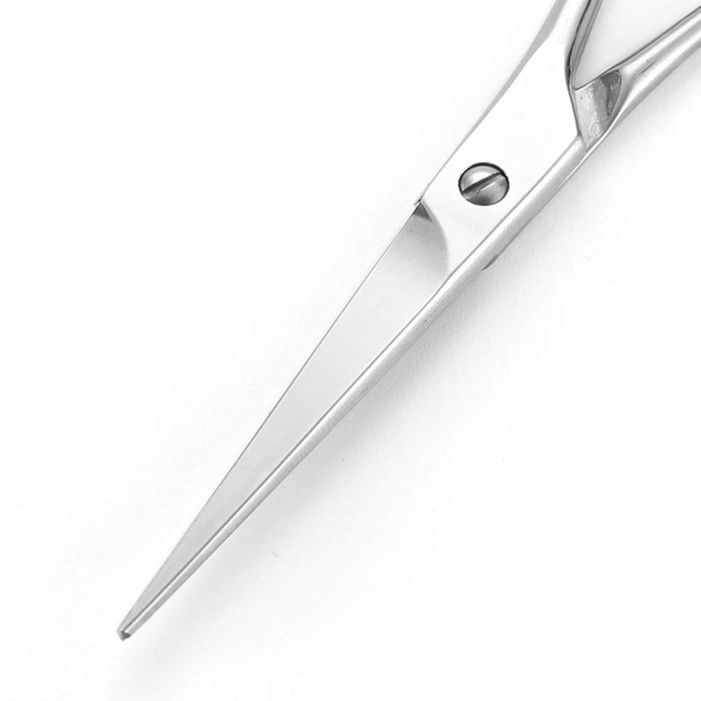 Professional Stainless Steel Beard Scissors & Hair Trimming Razor Set - Precision Grooming Kit for Men's Facial Hair, Mustache & Sideburns - Perfect for Home Barbering, Salon Styling & Travel Grooming Essentials