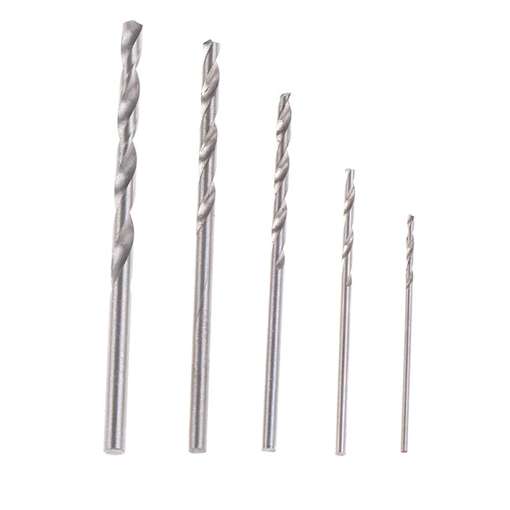 50pcs Titanium Coated HSS Drill Bit Set - High Speed Steel Twist Drill Bits (1/1.5/2/2.5/3mm) for Metal, Wood & Plastic - Perfect for DIY Projects, Home Repair & Professional Use
