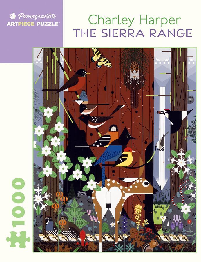 Charley Harper: The Sierra Range 1000-Piece Jigsaw Puzzle by Pomegranate - Perfect for Family Game Nights & Nature Lovers
