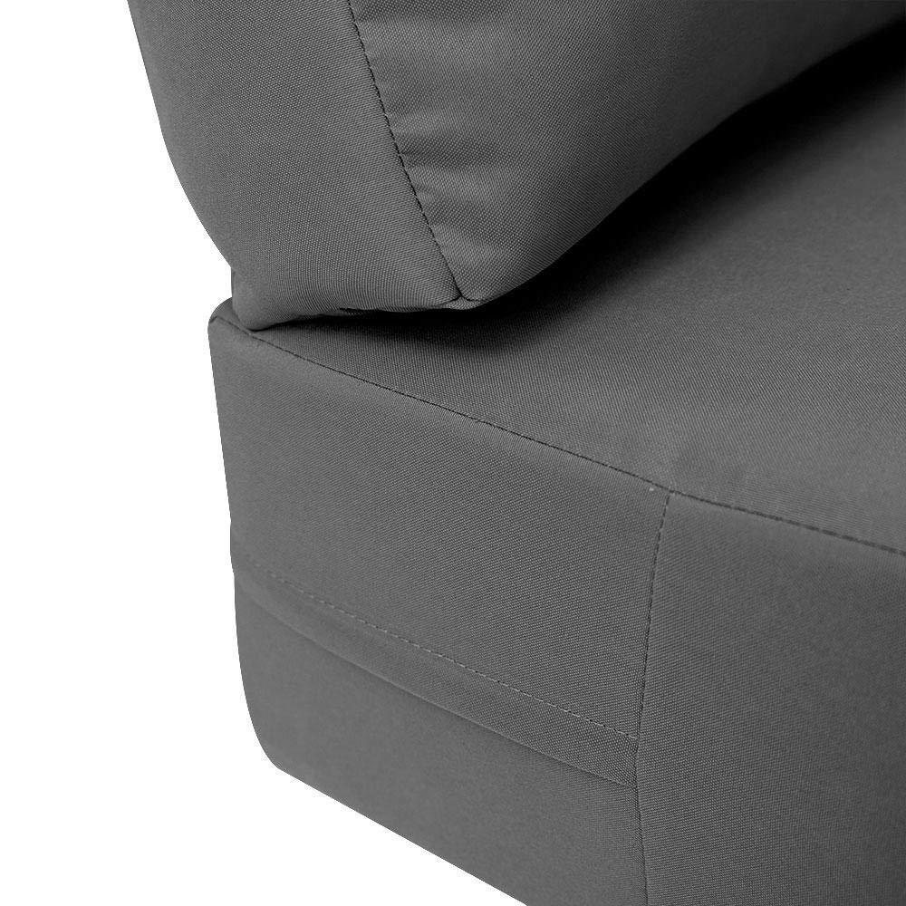 Prolinemax Knife Edge Large 26x30x6 Deep Seat Back Cushion Slip Cover Set AD003 - Sofa Protector for Living Room, Bedroom & Office Furniture