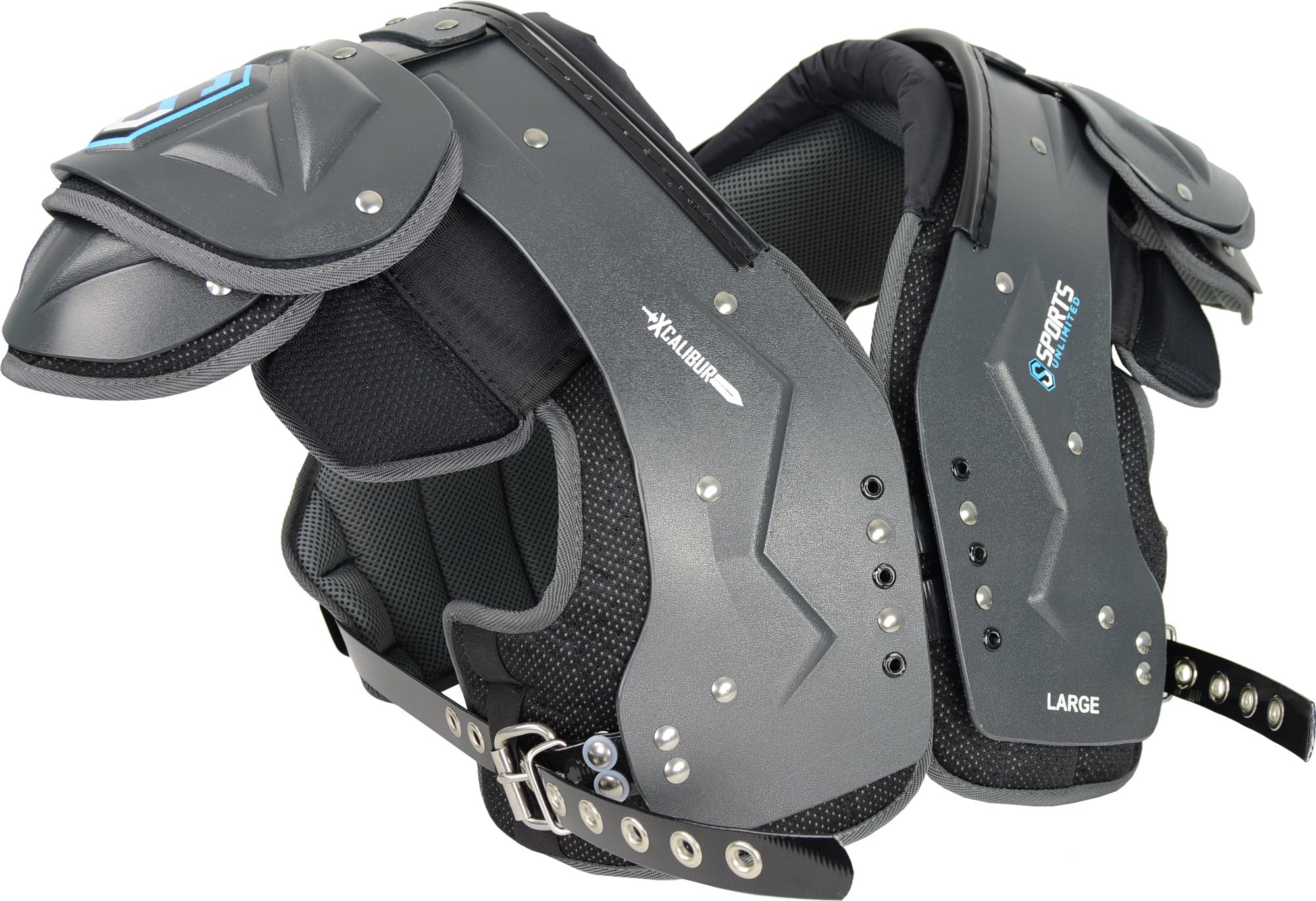 Xcalibur Adult Football Shoulder Pads - Protective Gear for Football Players | High Impact Protection for Training & Games | Perfect for Tackle Football, Practice & Competitive Play