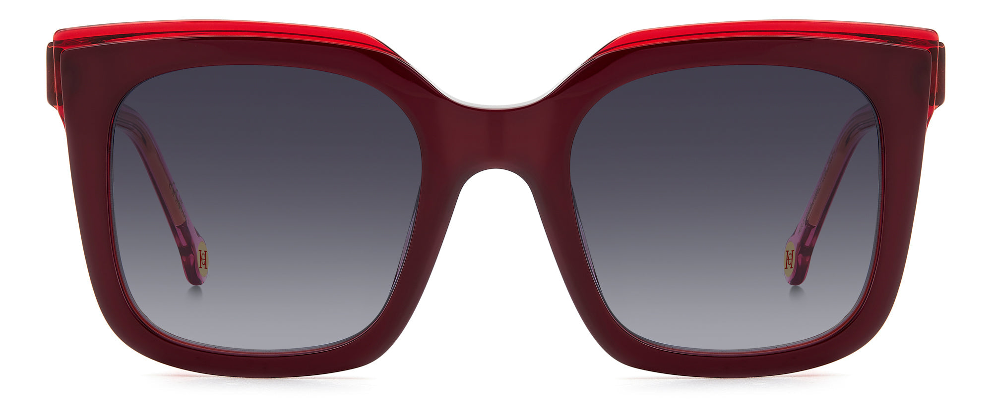 Carolina Herrera HER 0249/G/S Gold-Tone Sunglasses for Women - Luxury Fashion Shades for Everyday Wear & Outdoor Activities